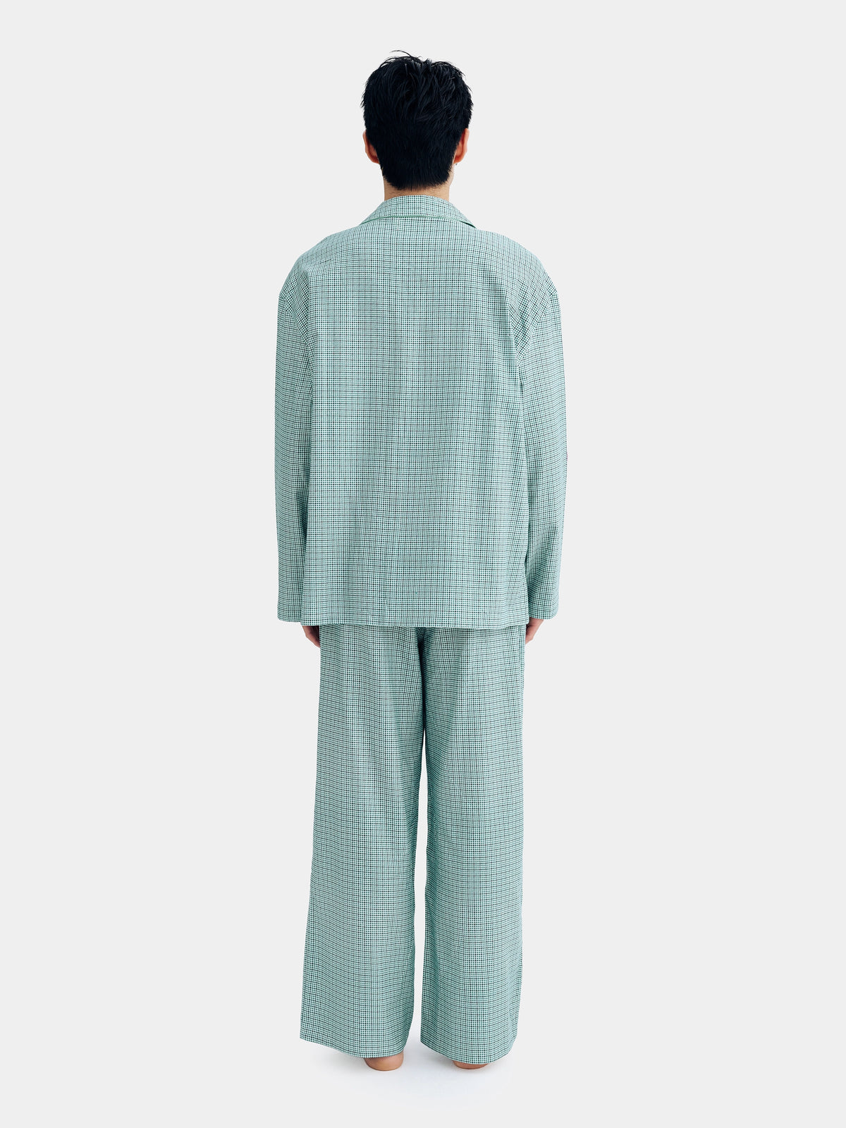 PIN!POM! Brushed Cotton Loungewear Long Sleeve – Forest Plaid