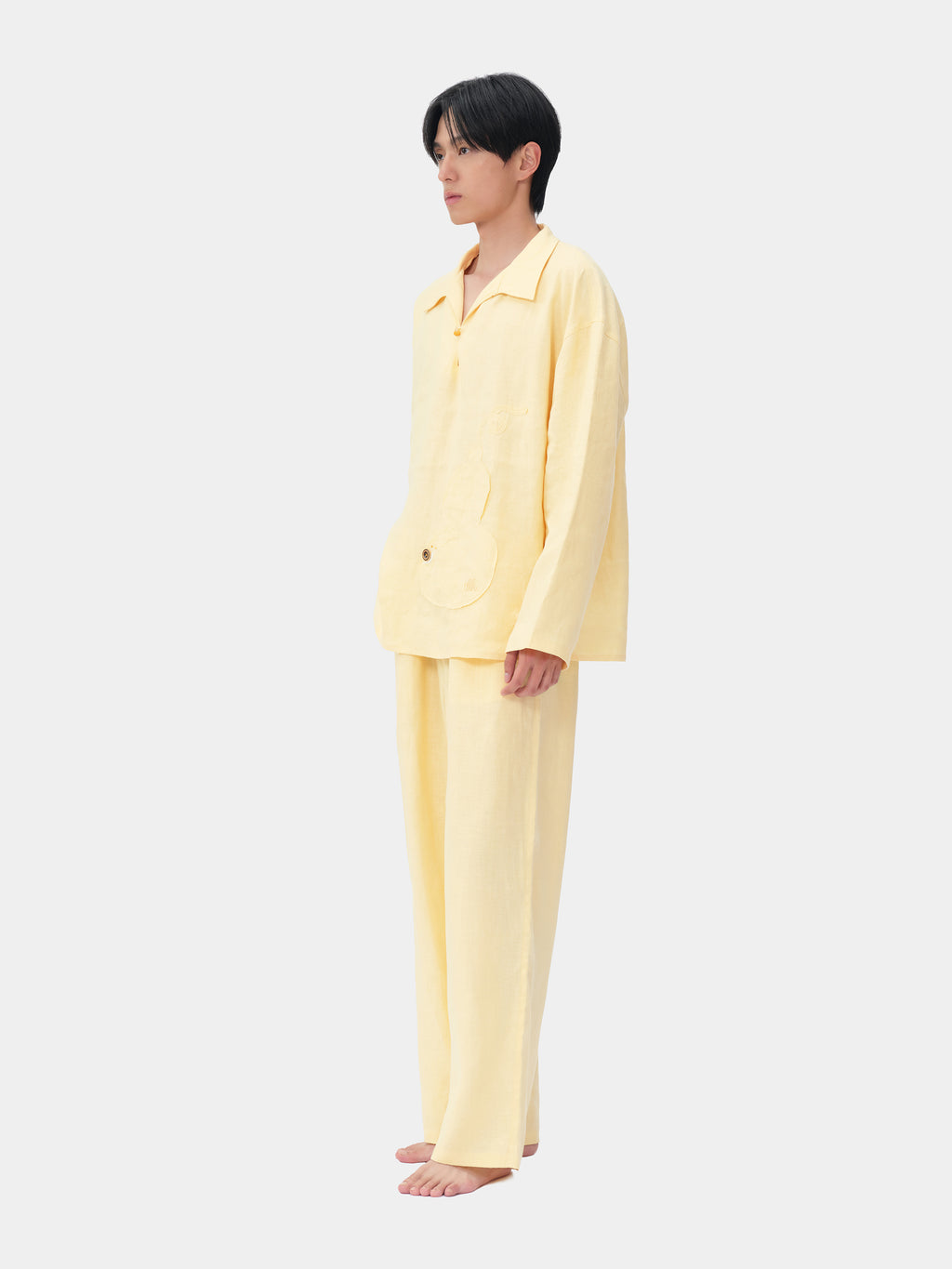 tbh Wōdrobe Hemp Loungewear Set Long Sleeve – Húlu Yellow