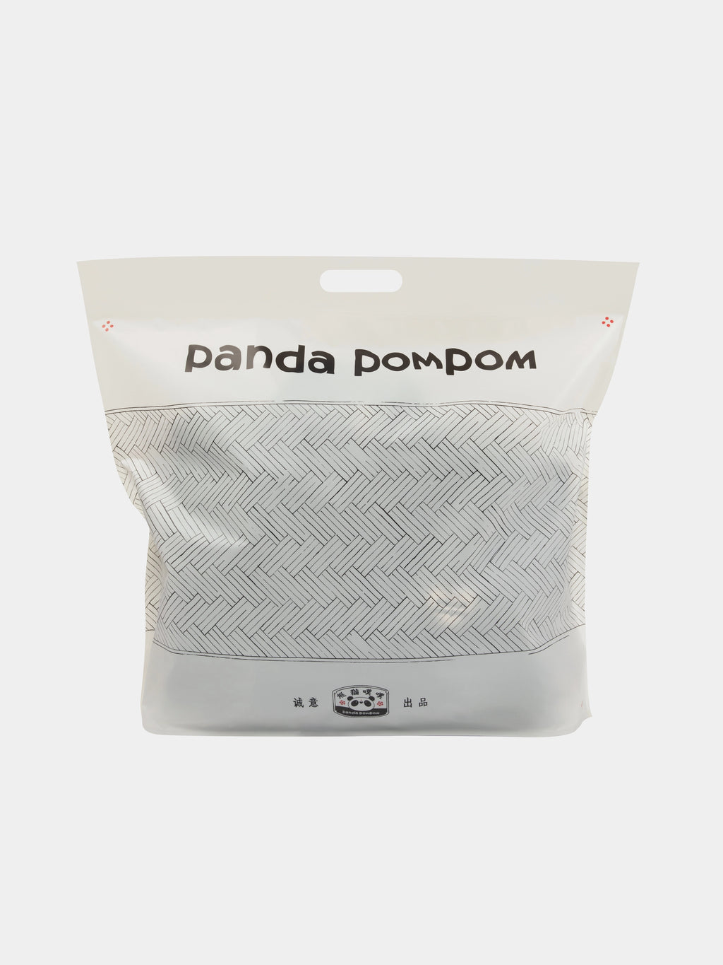 "panda pompom" Polar Fleece Pullover Loungewear Set Long Sleeve – Ink Black