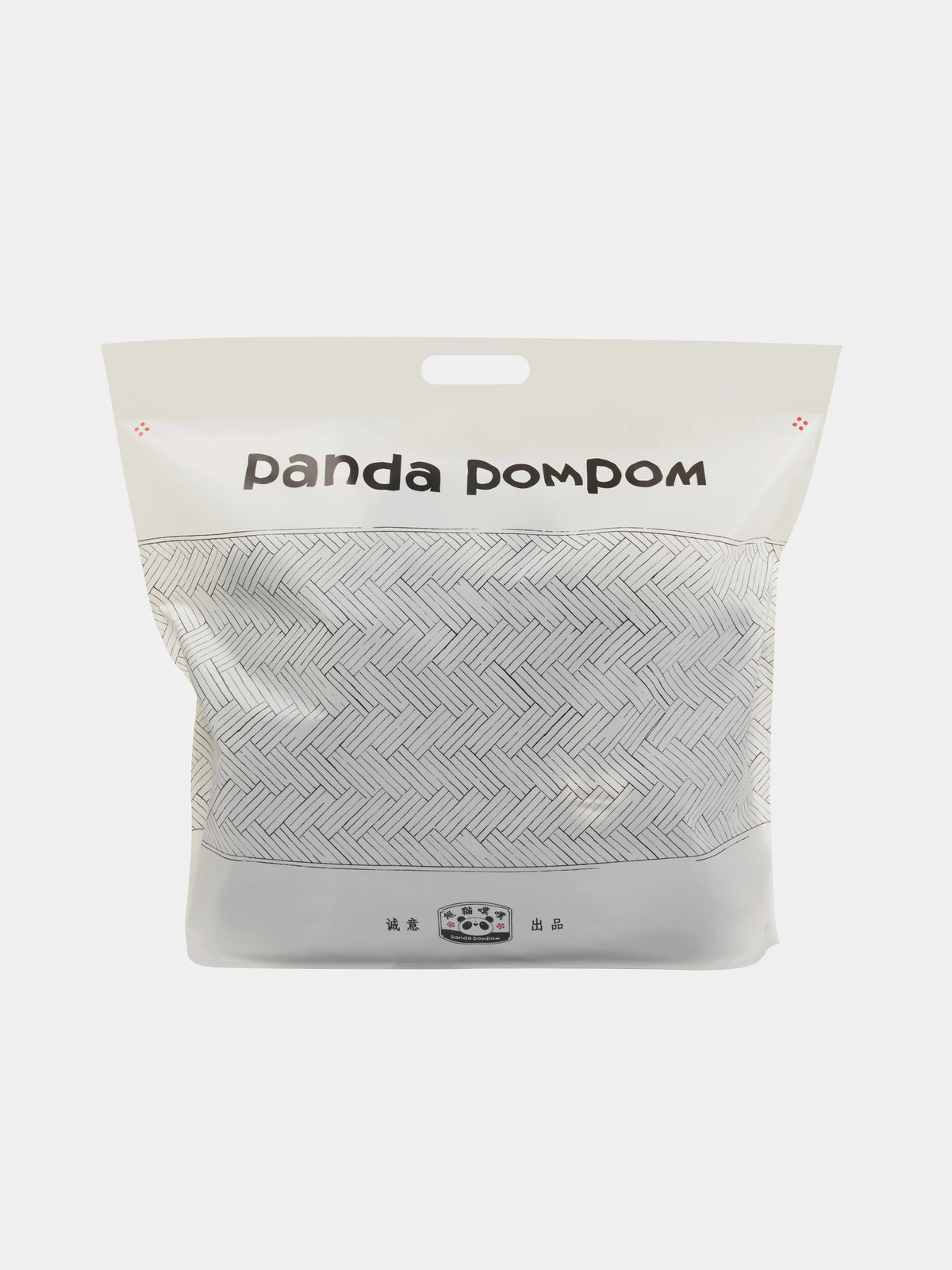 "panda pompom" Polar Fleece Pullover Loungewear Set Long Sleeve – Ink Black