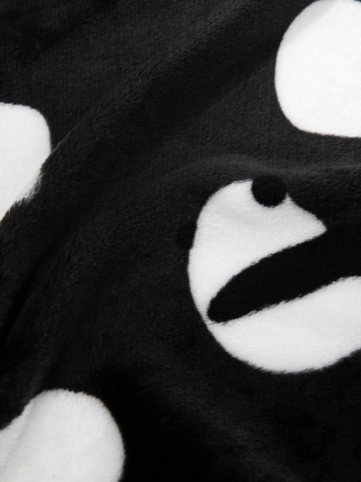 "panda pompom" ผ้าห่มผ้าสักหลาด / เบาะรองนั่ง 2-in-1 – ฮักฮัก