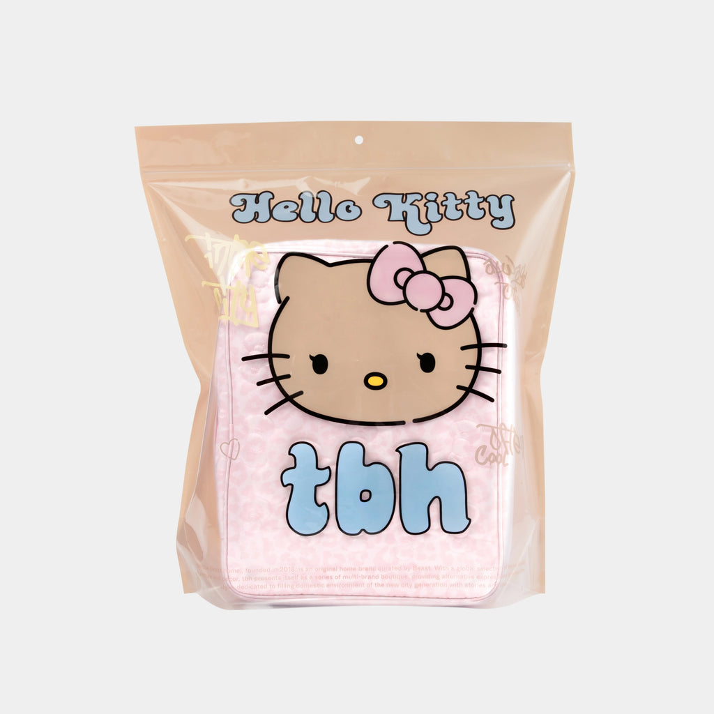"Hello Kitty" Large Quilted Travel Storage Bag – Pink Leopard
