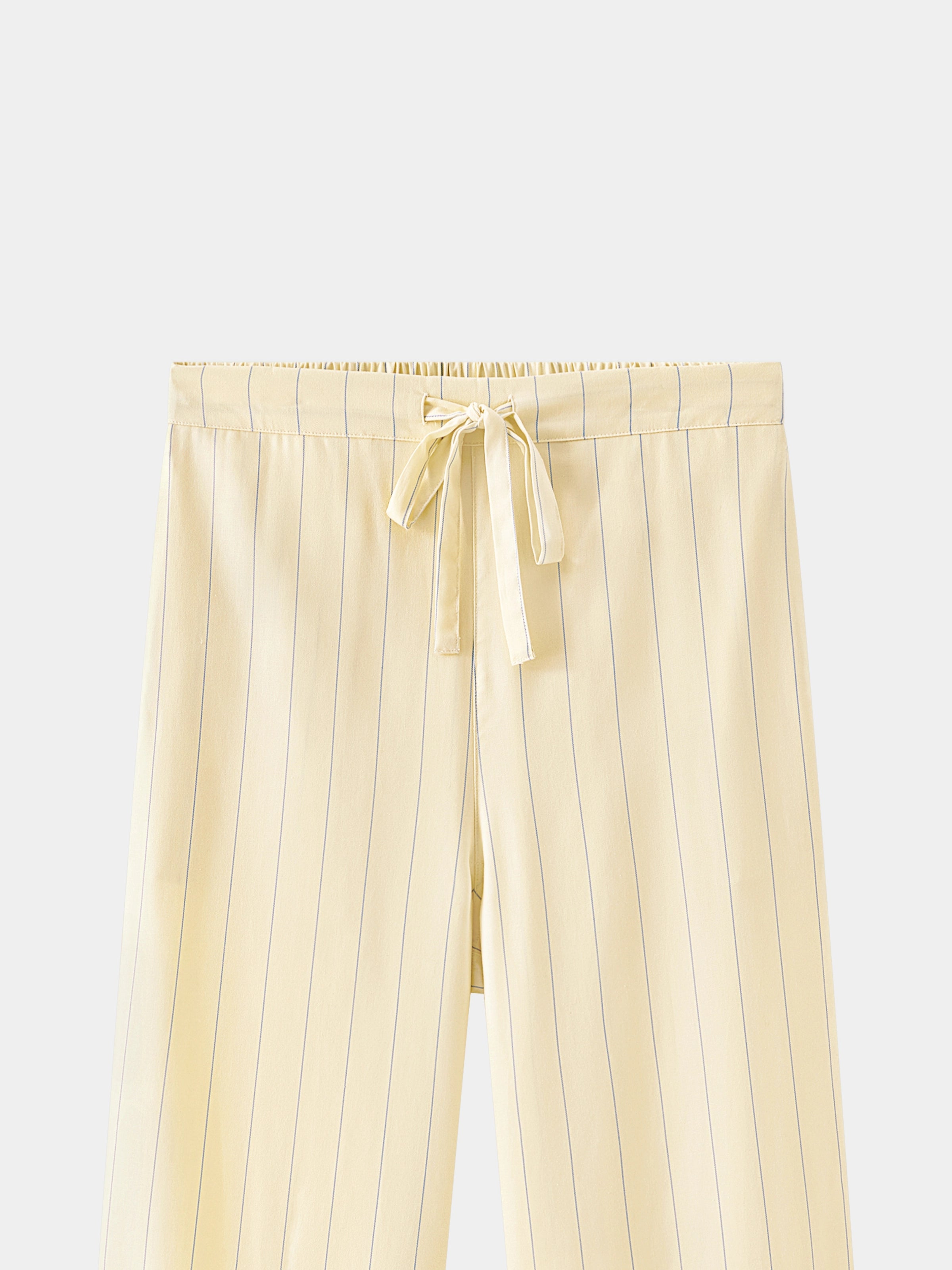 “Urban Jungle” Tencel Cotton Blend Short Sleeve And Pants Loungewear Set Dandelion Yellow