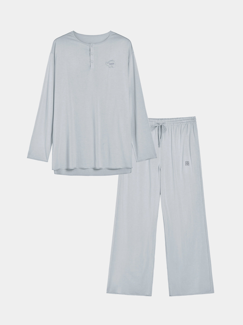 tbh Wōdrobe PLA Skin-Friendly Sleepwear Set Long Sleeve – Grey