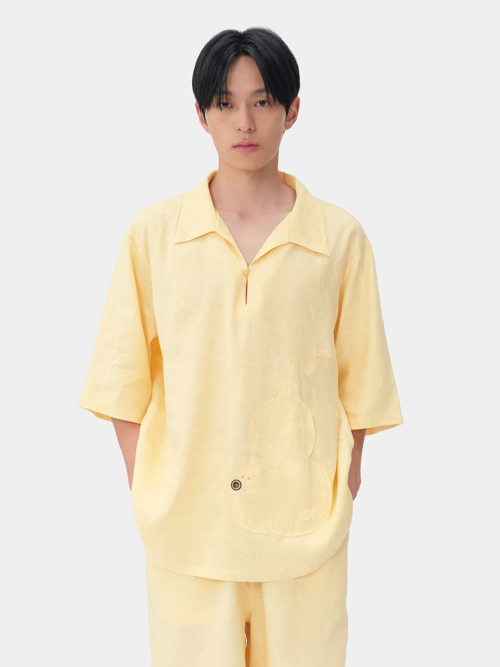 tbh Wōdrobe Hemp Loungewear Set Short Sleeve – Húlu Yellow