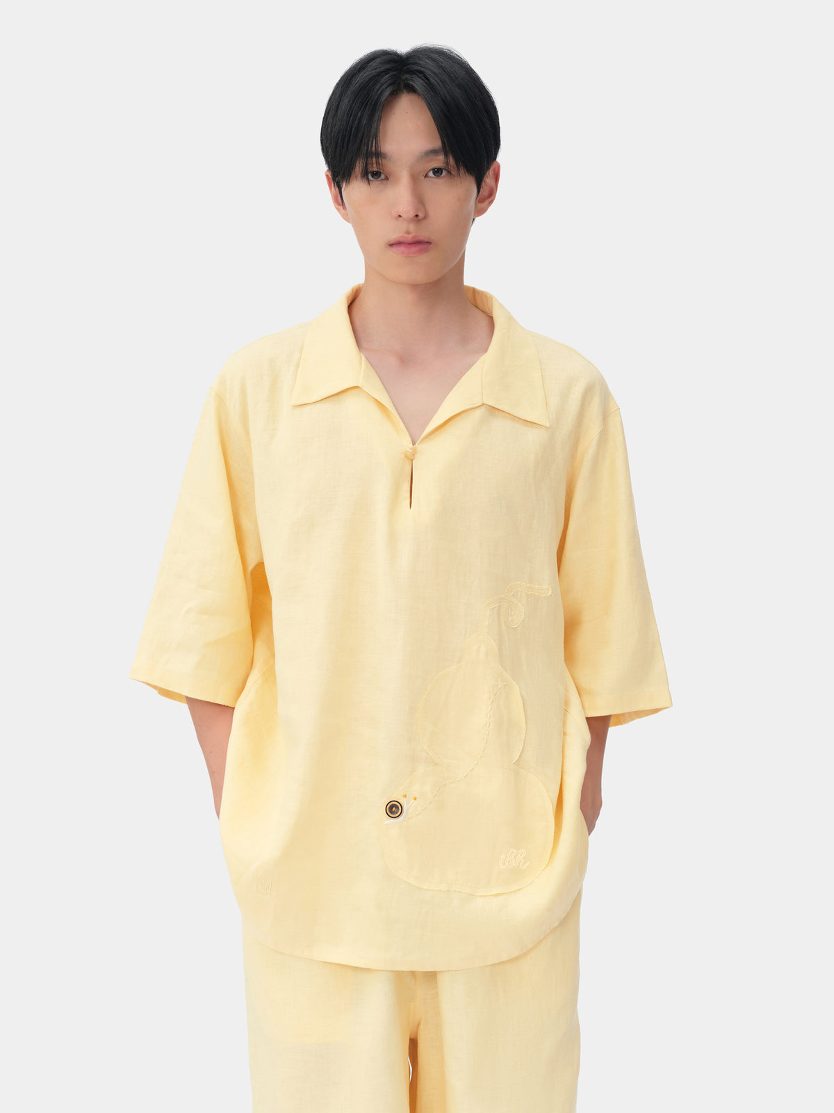tbh Wōdrobe Hemp Loungewear Set Short Sleeve – Húlu Yellow