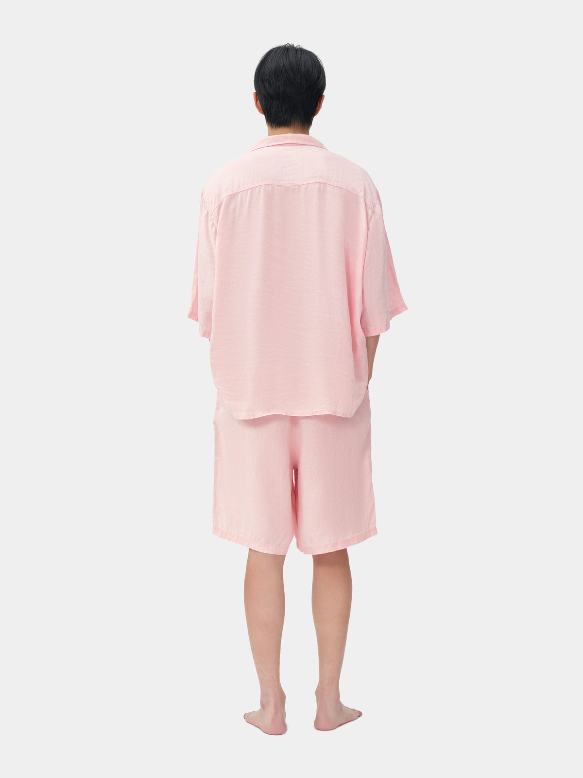 tbh Wōdrobe Natural-Dyed Hemp Loungewear Set Short Sleeve – Madder Rose
