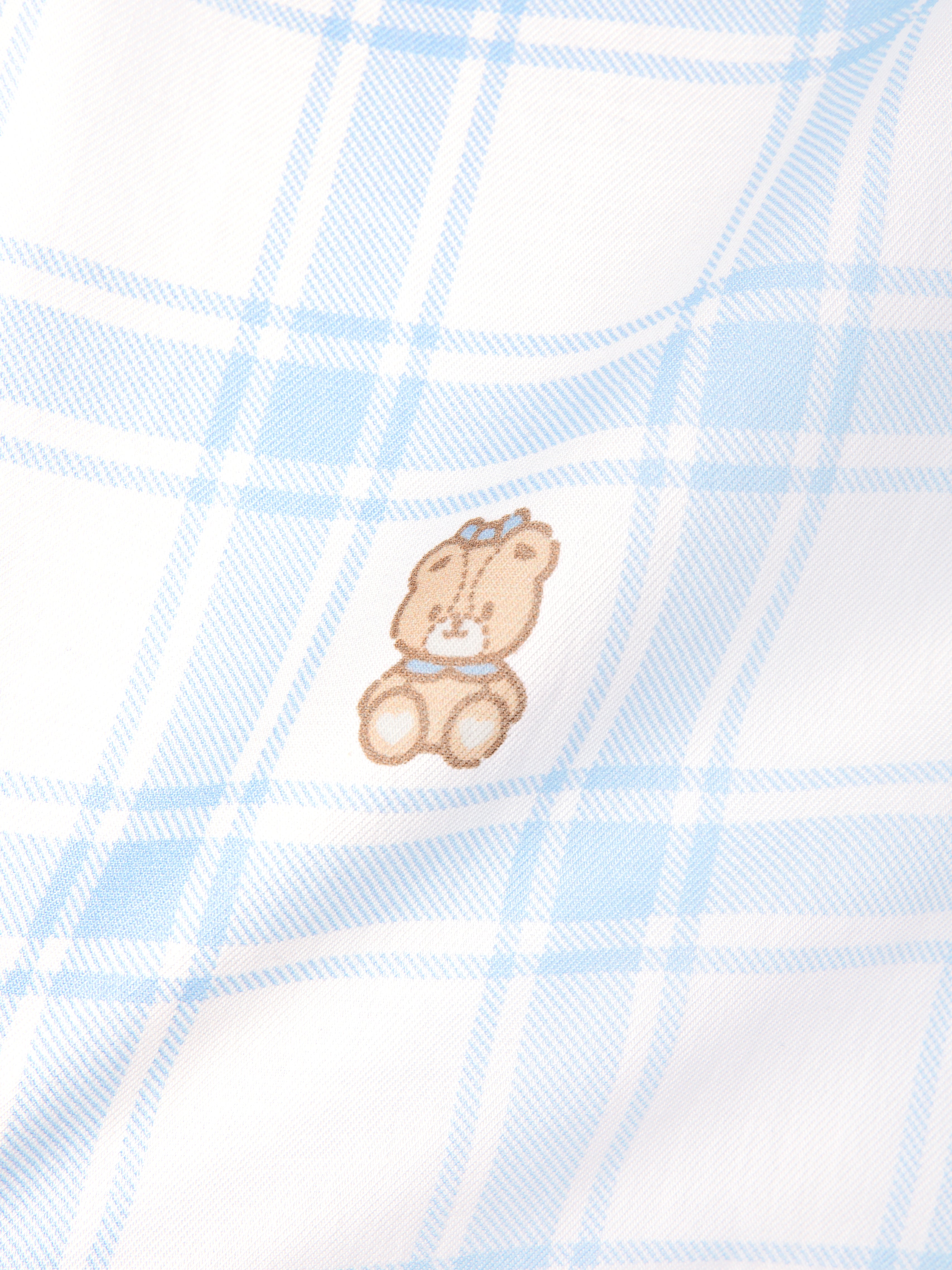 "Hello Kitty" Tencel Cotton Blend Short Sleeve Loungewear Set – Hello Kitty Check