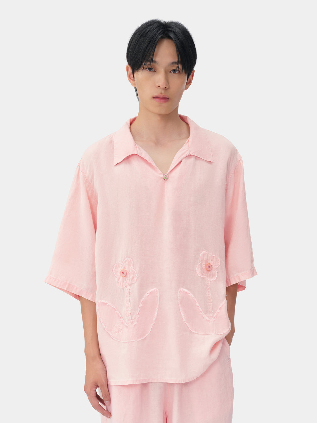 tbh Wōdrobe 植物染漢麻居家服套裝短袖 – Madder 玫瑰