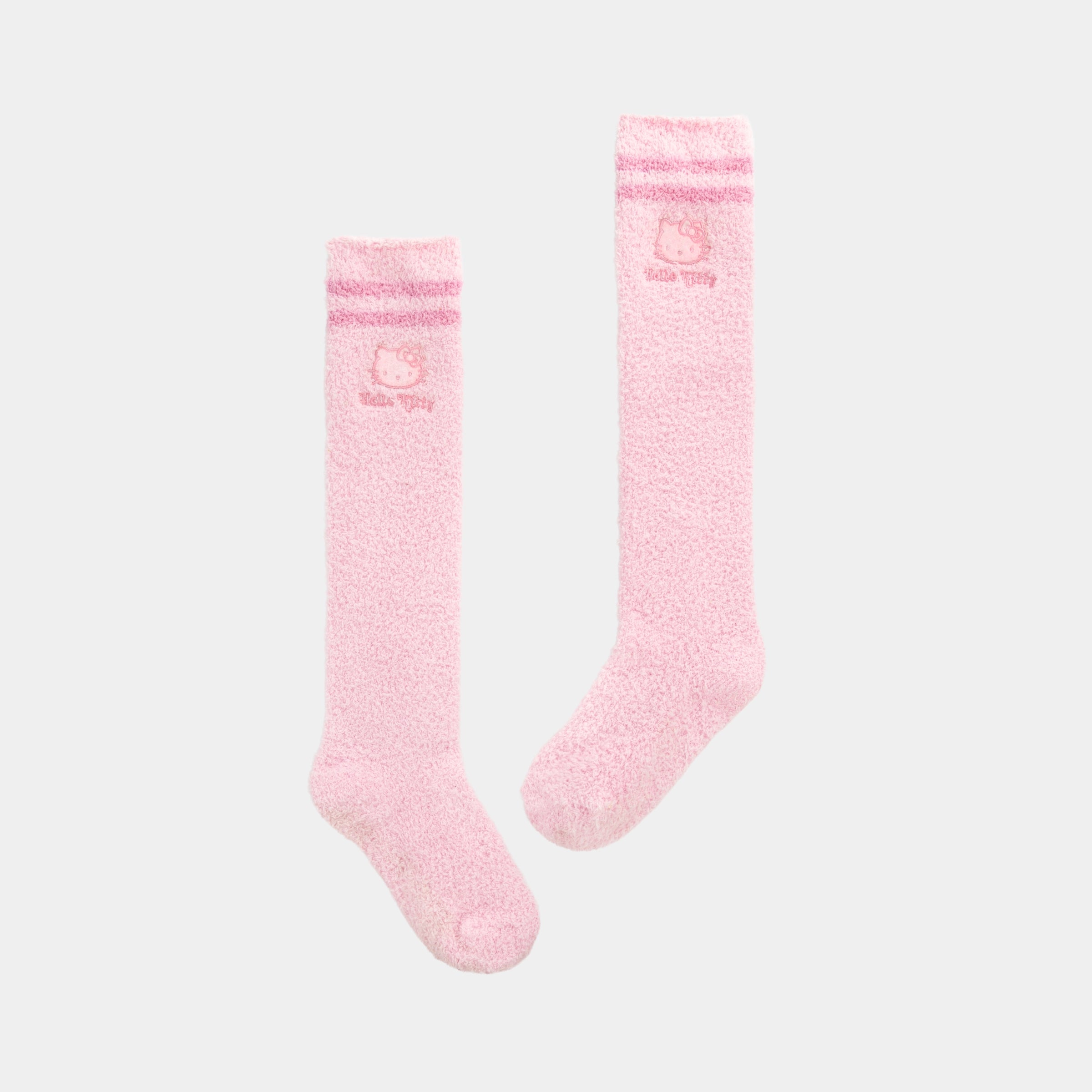 "Hello Kitty" Fuzzy Sock Set – Choco/Pink