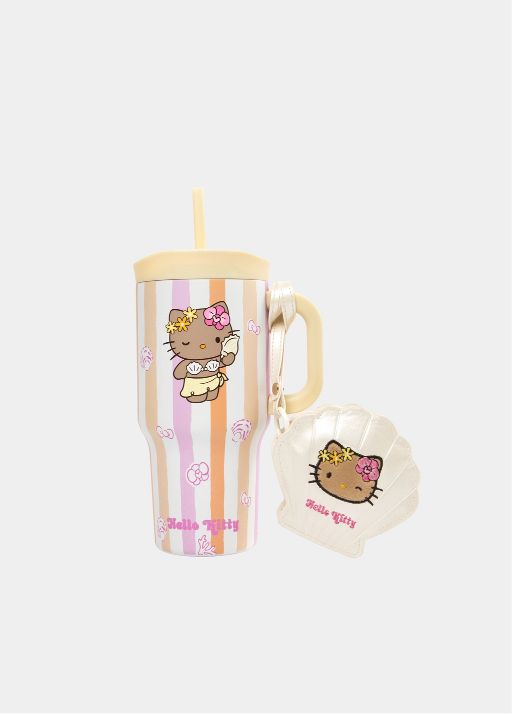 Hello Kitty ステンレススチール保温タンブラー – コーラルピンク – 600ml