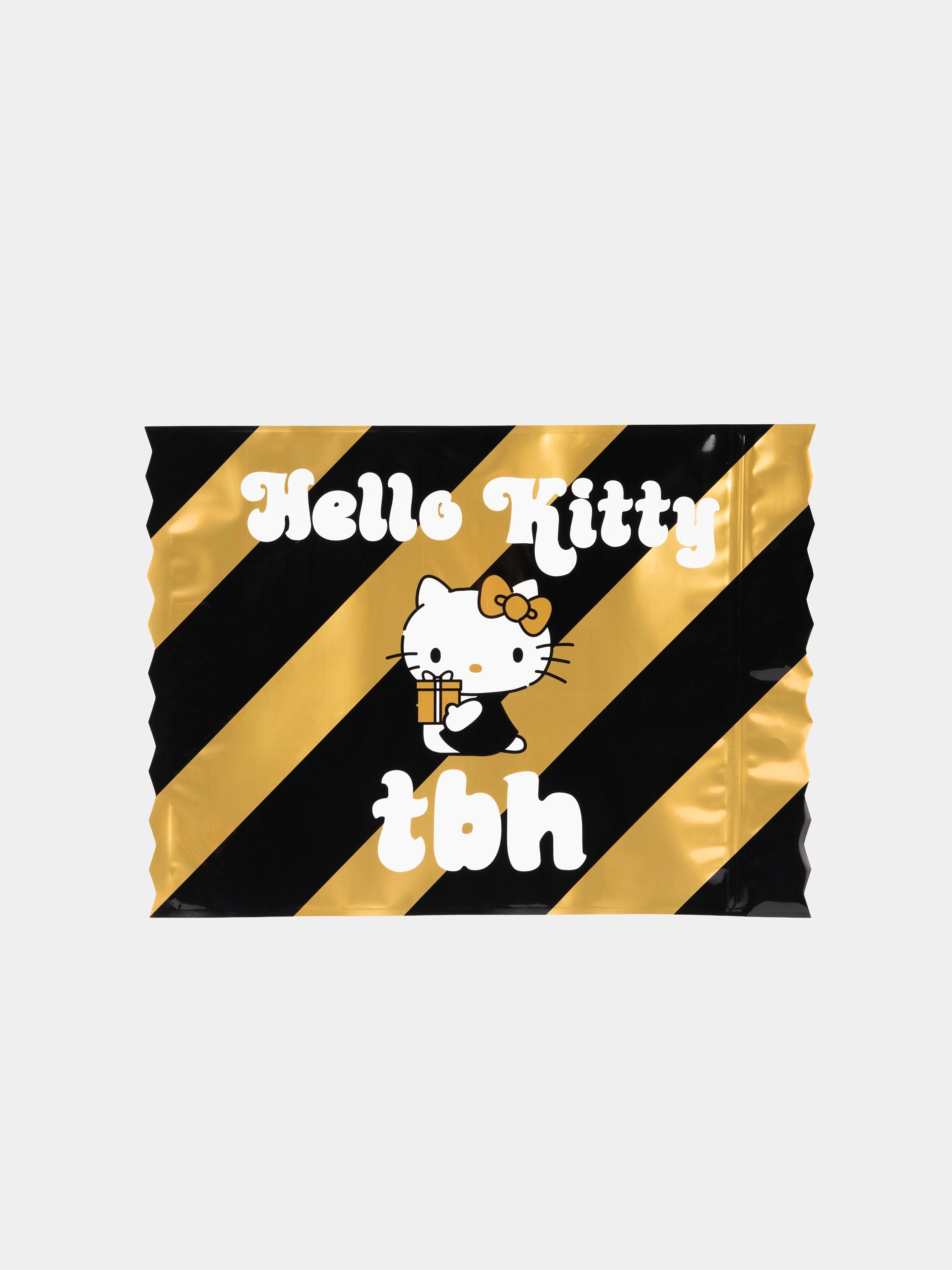 "Hello Kitty" Stretch Cotton Jersey Cardigan Loungewear Set – Classic Black