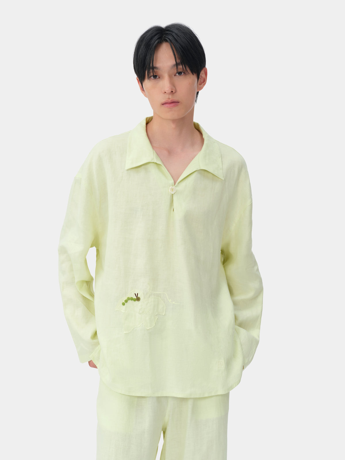 tbh Wōdrobe Hemp Loungewear Set Long Sleeve – Melon Green