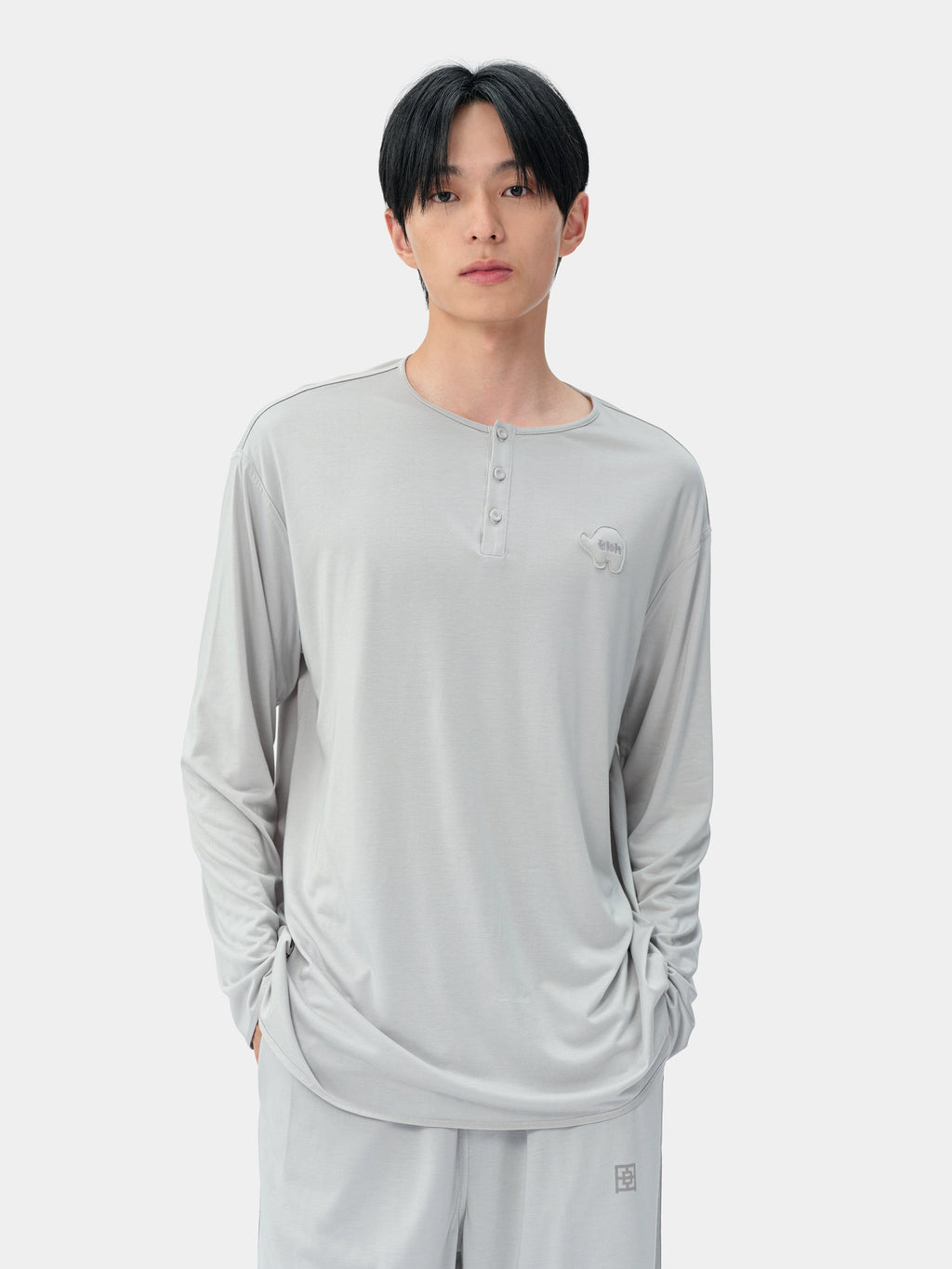 tbh Wōdrobe PLA Skin-Friendly Sleepwear Set Long Sleeve – Grey