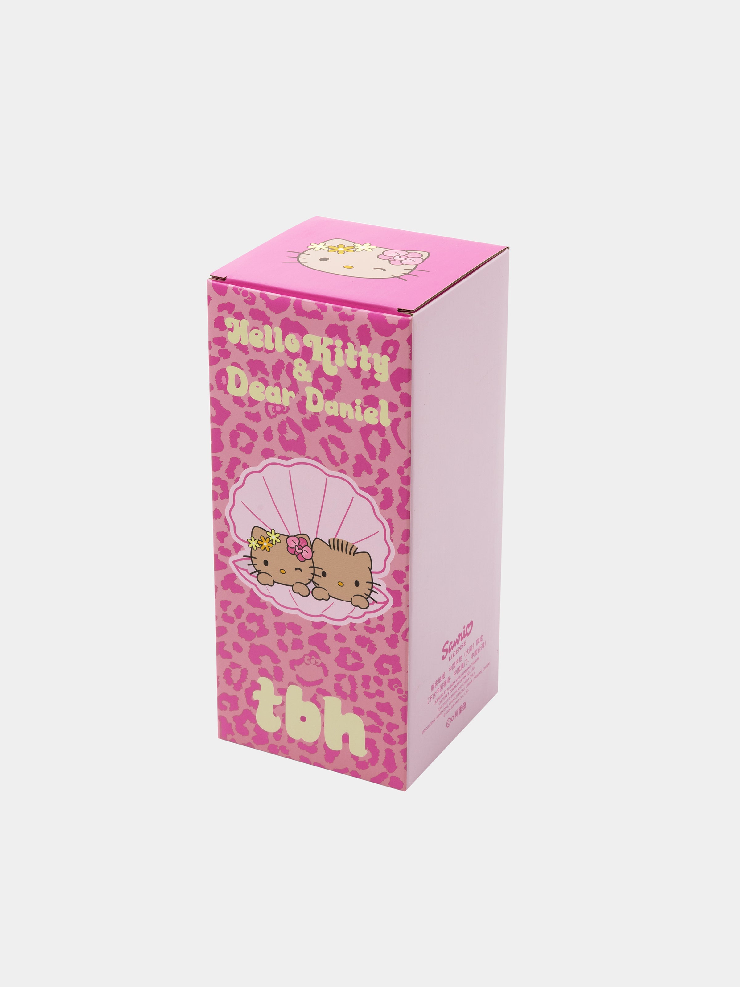 "Hello Kitty & Dear Daniel" Giant Stainless Steel Travel Tumbler (With Mini Frame Purse) – Hot Pink Leopard – 900ml