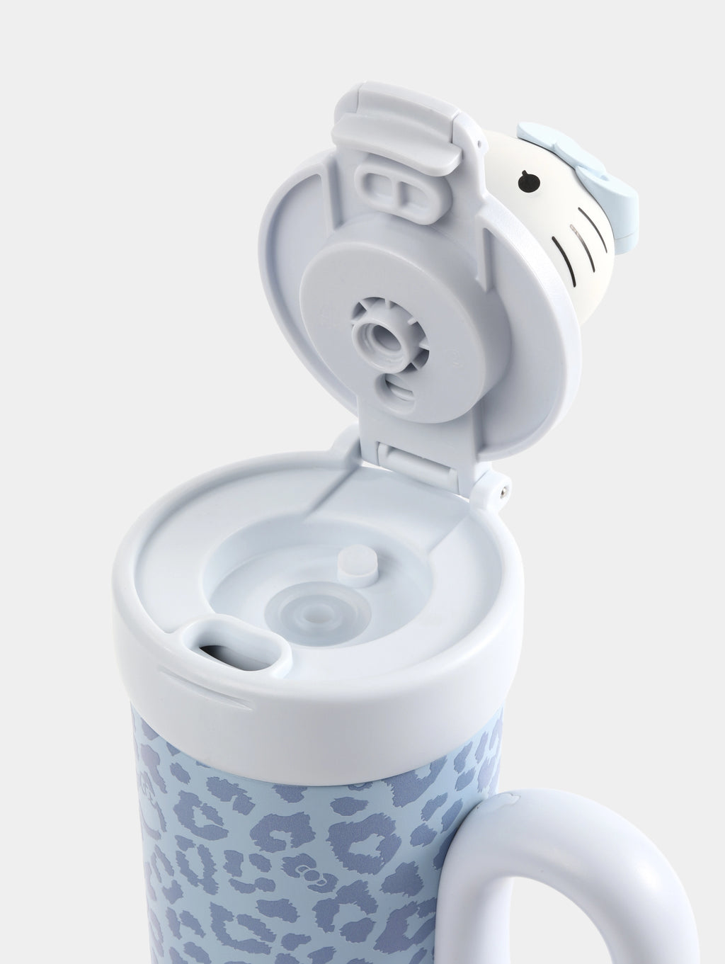 "Hello Kitty" Sun-Kissed Stainless Steel Insulated Tumbler (With Mini Bag) – Denim Leopard