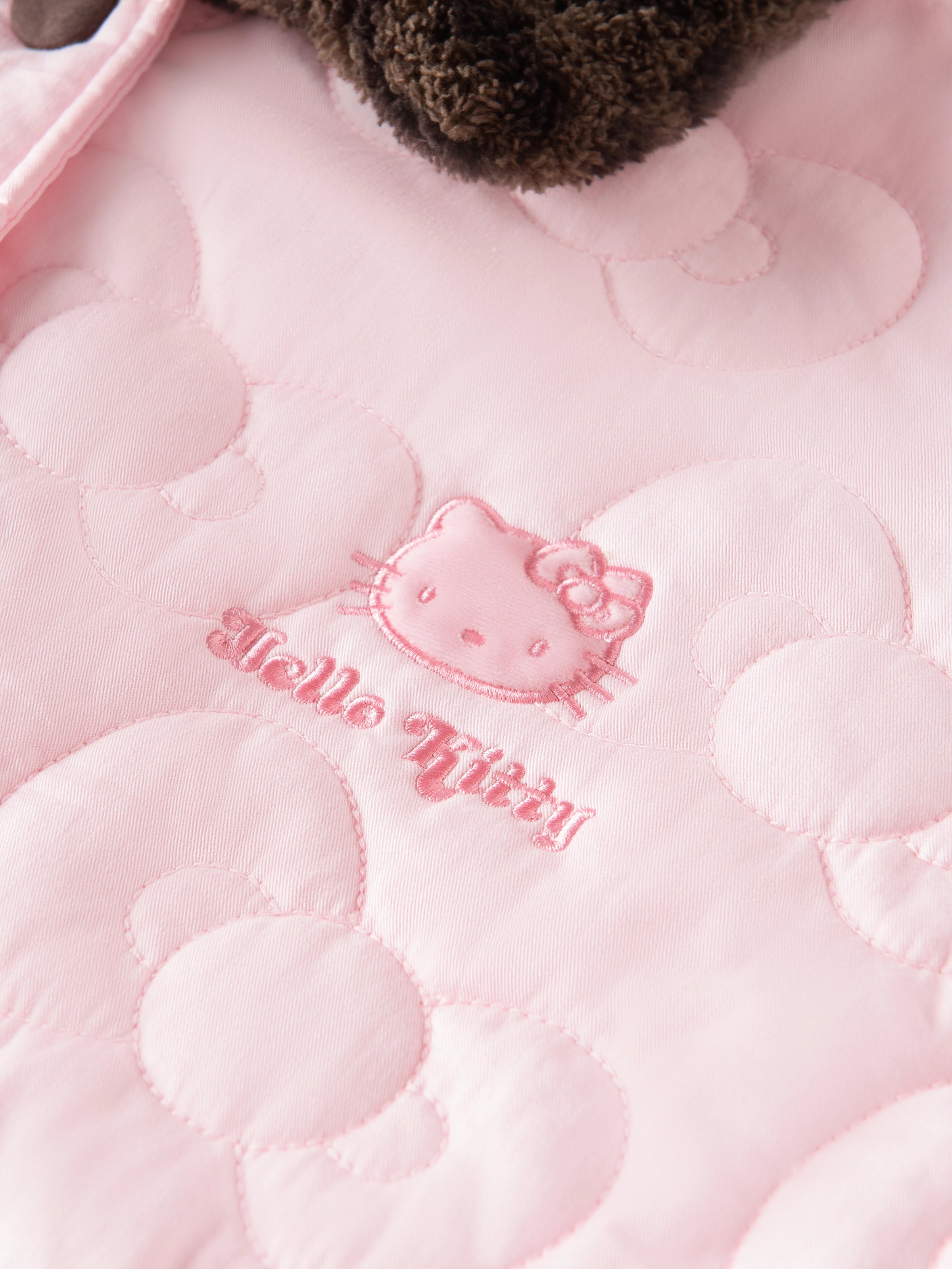 "Hello Kitty" Quilted Loungewear Top Choco pink