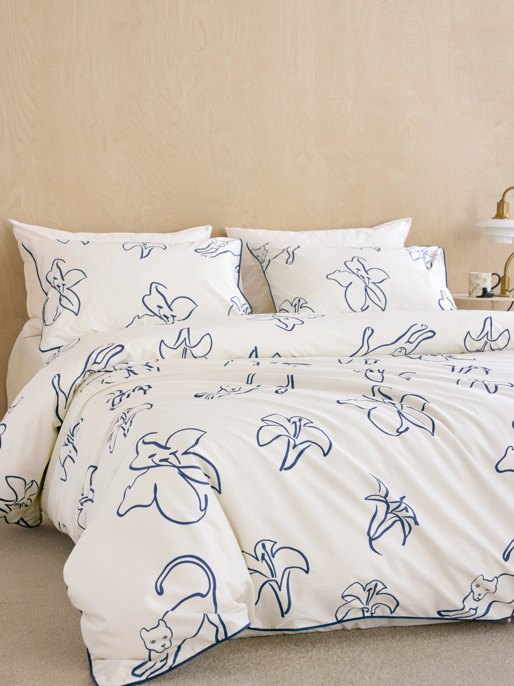 "Urban Jungle" Black Panther Cotton Twill Bedding Set – Black Panther & Lily