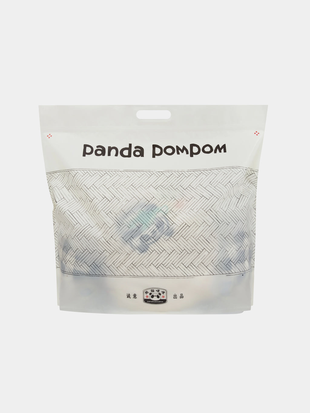 "panda pompom" 二合一法蘭絨毛毯／抱枕－復古糖果