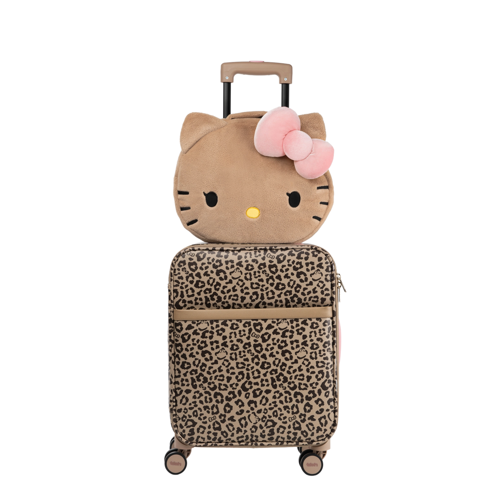 "Hello Kitty" 18-Inch Faux Leather Carry-On Suitcase (With Dust Cover)