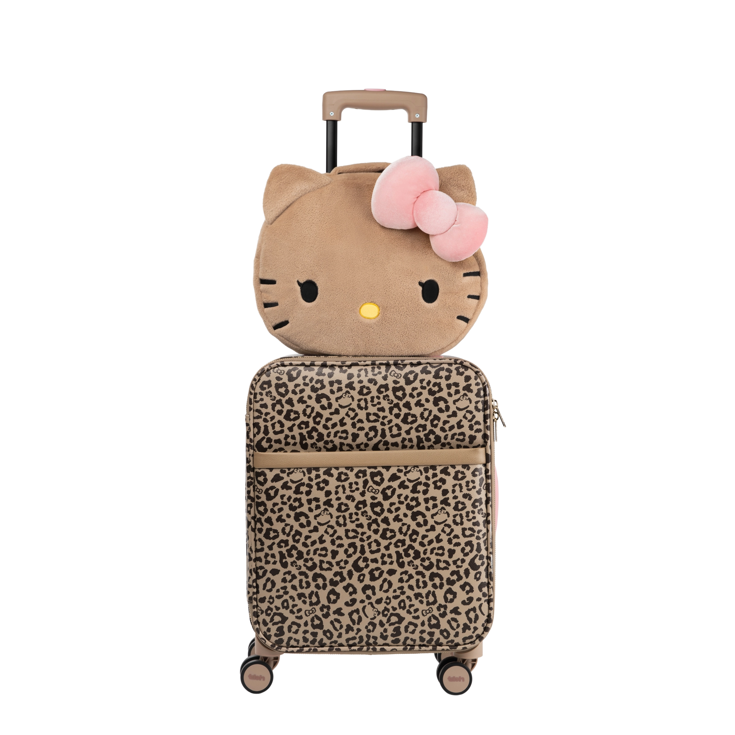 "Hello Kitty" 18-Inch Faux Leather Carry-On Suitcase (With Dust Cover)