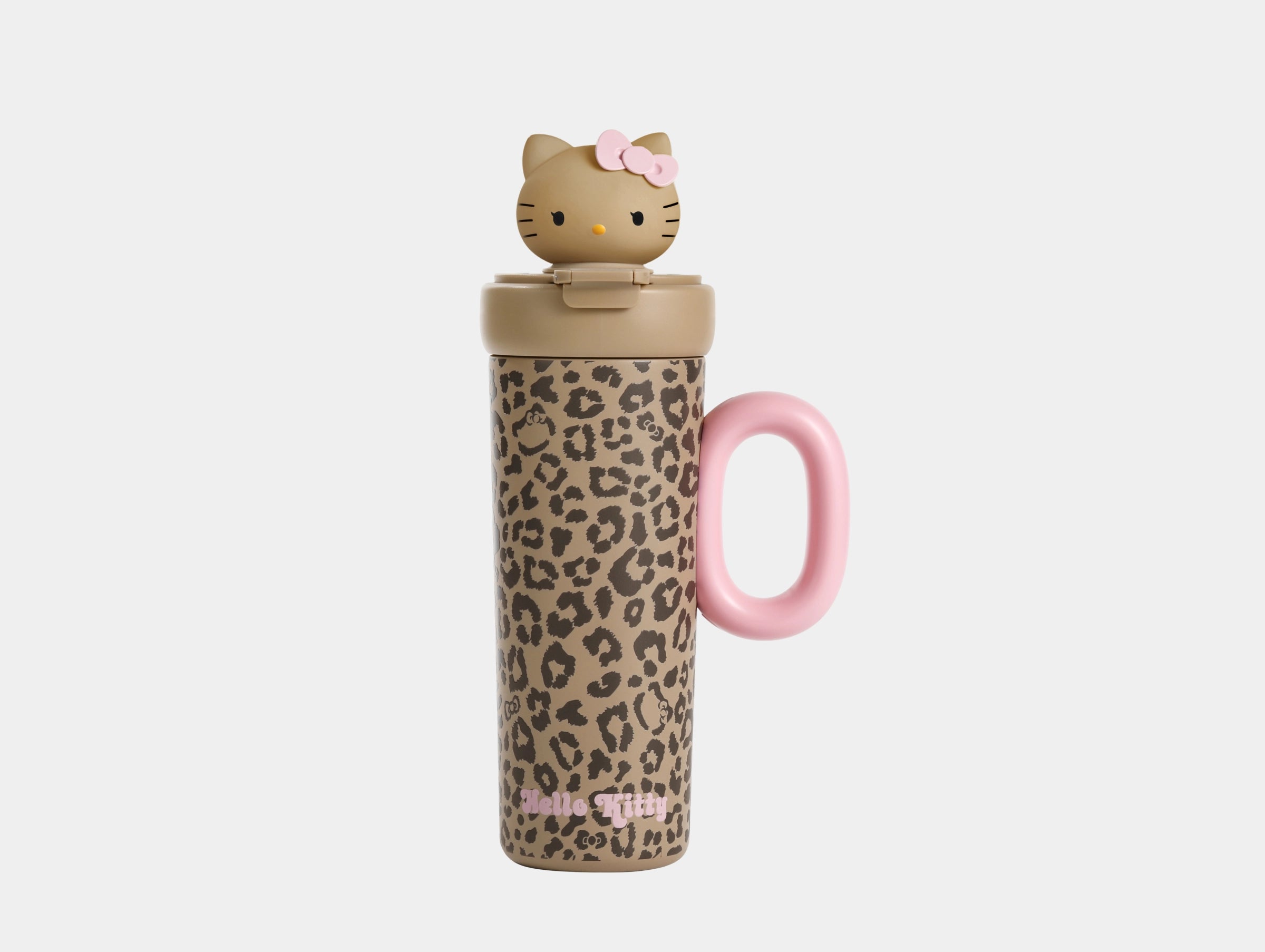 "Hello Kitty" Sun-Kissed Stainless Steel Insulated Tumbler (With Mini Bag) – Leopard
