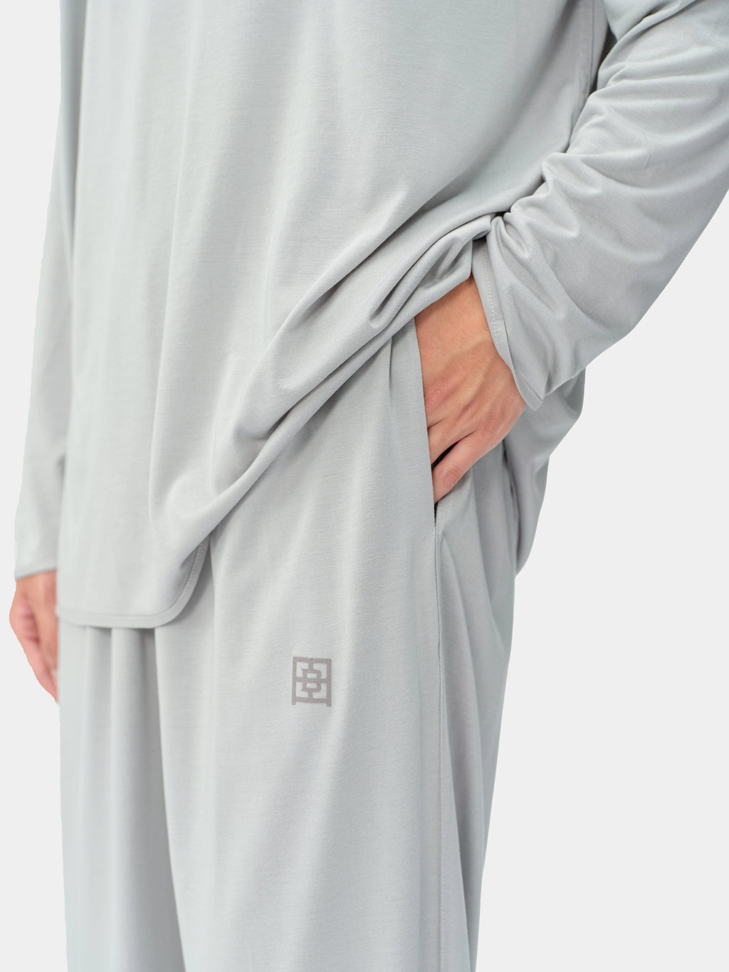 tbh Wōdrobe PLA Skin-Friendly Sleepwear Set Long Sleeve – Grey