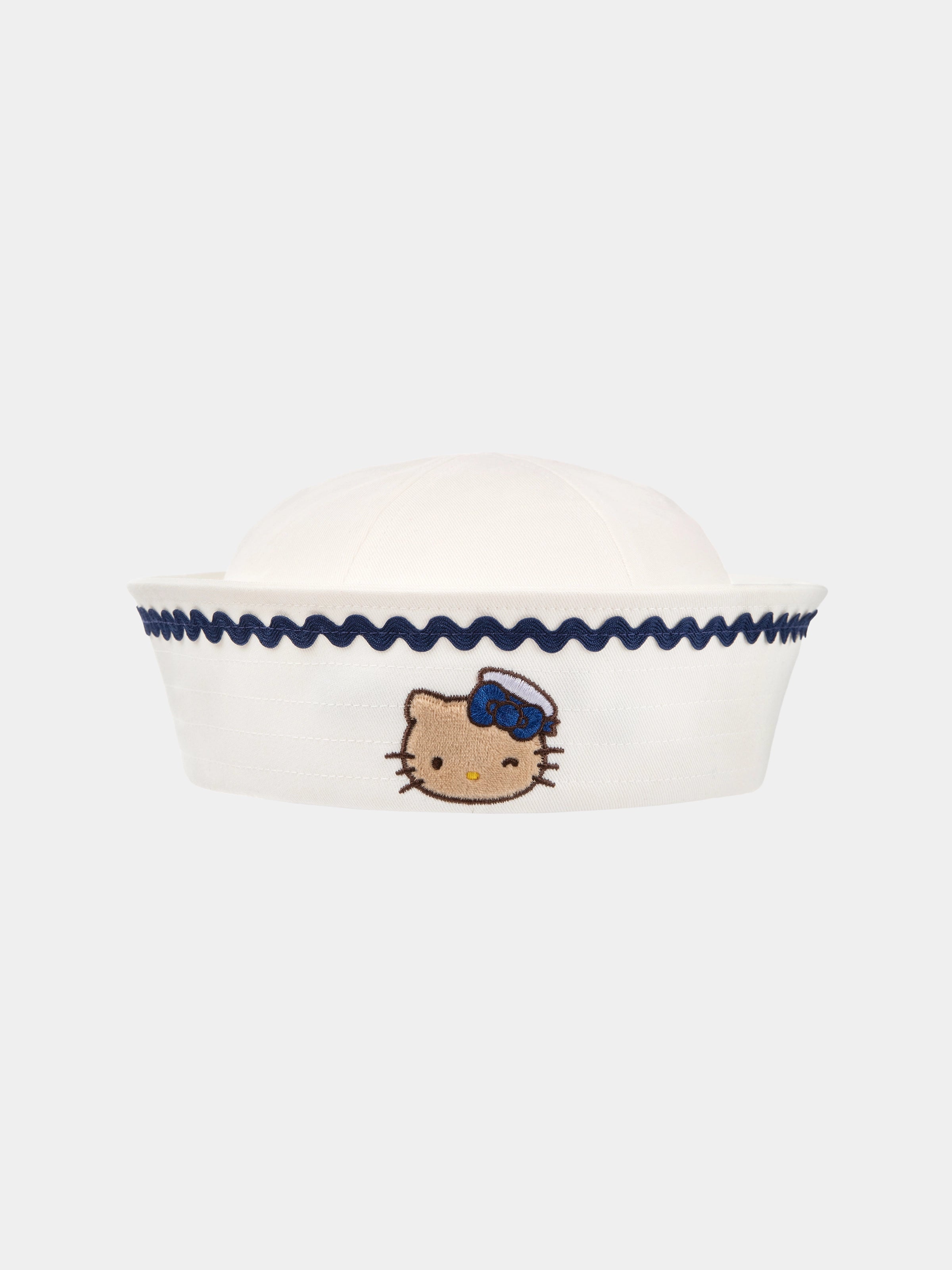 "Hello Kitty" Convertible Sailor Hat – Seashell White