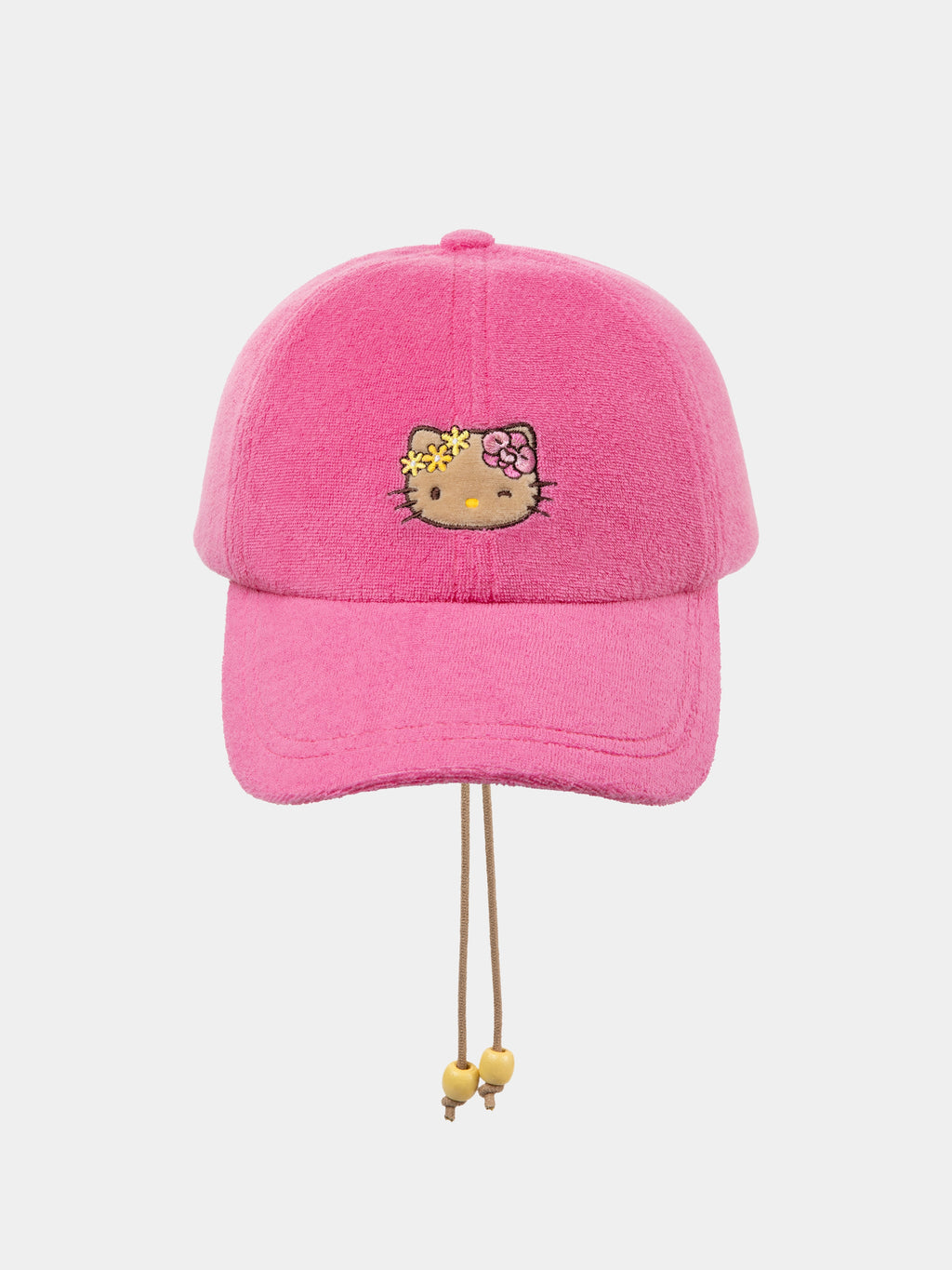 "Hello Kitty" Terry Baseball Cap – Hot Pink
