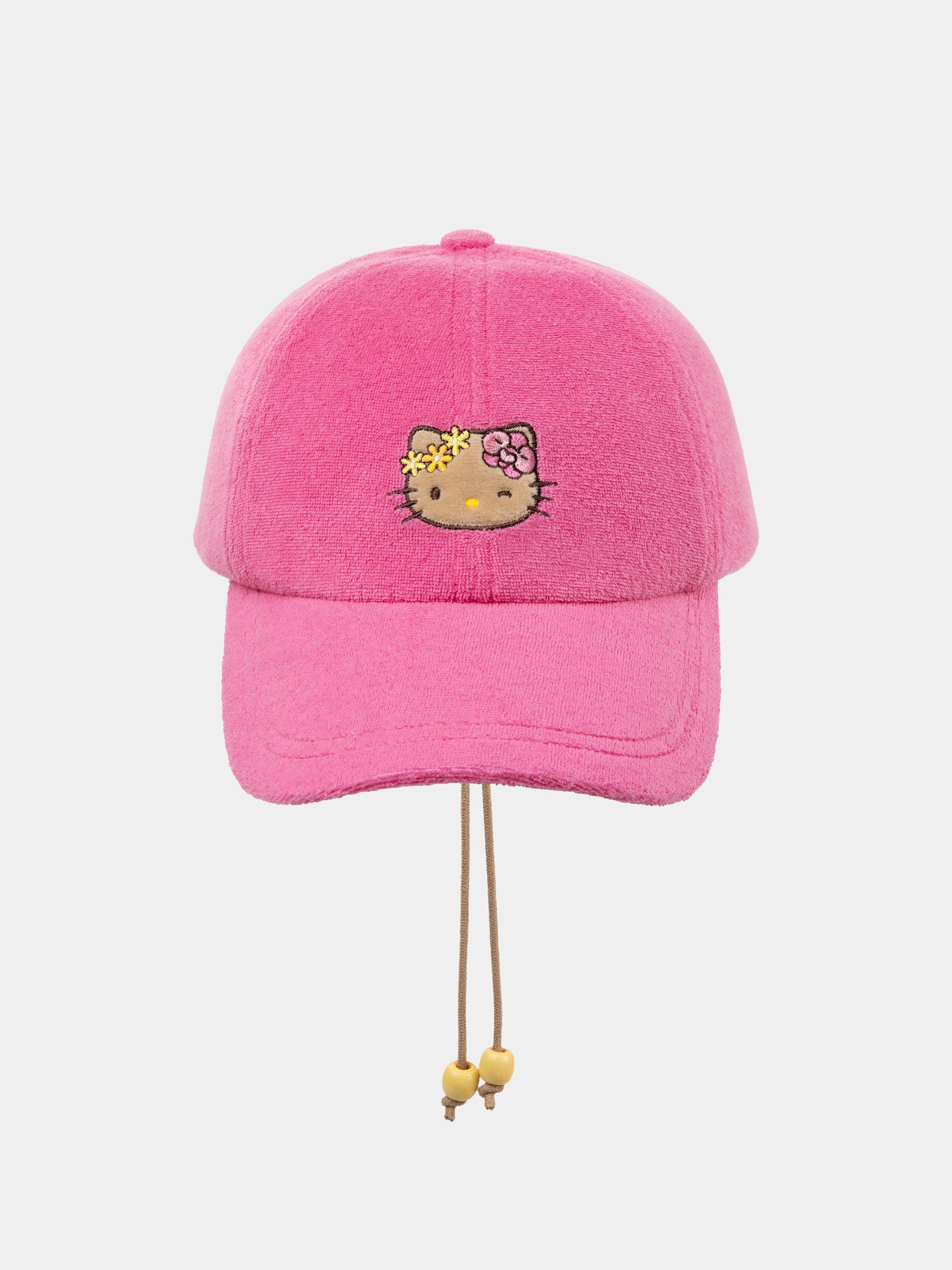 "Hello Kitty" Terry Baseball Cap – Hot Pink