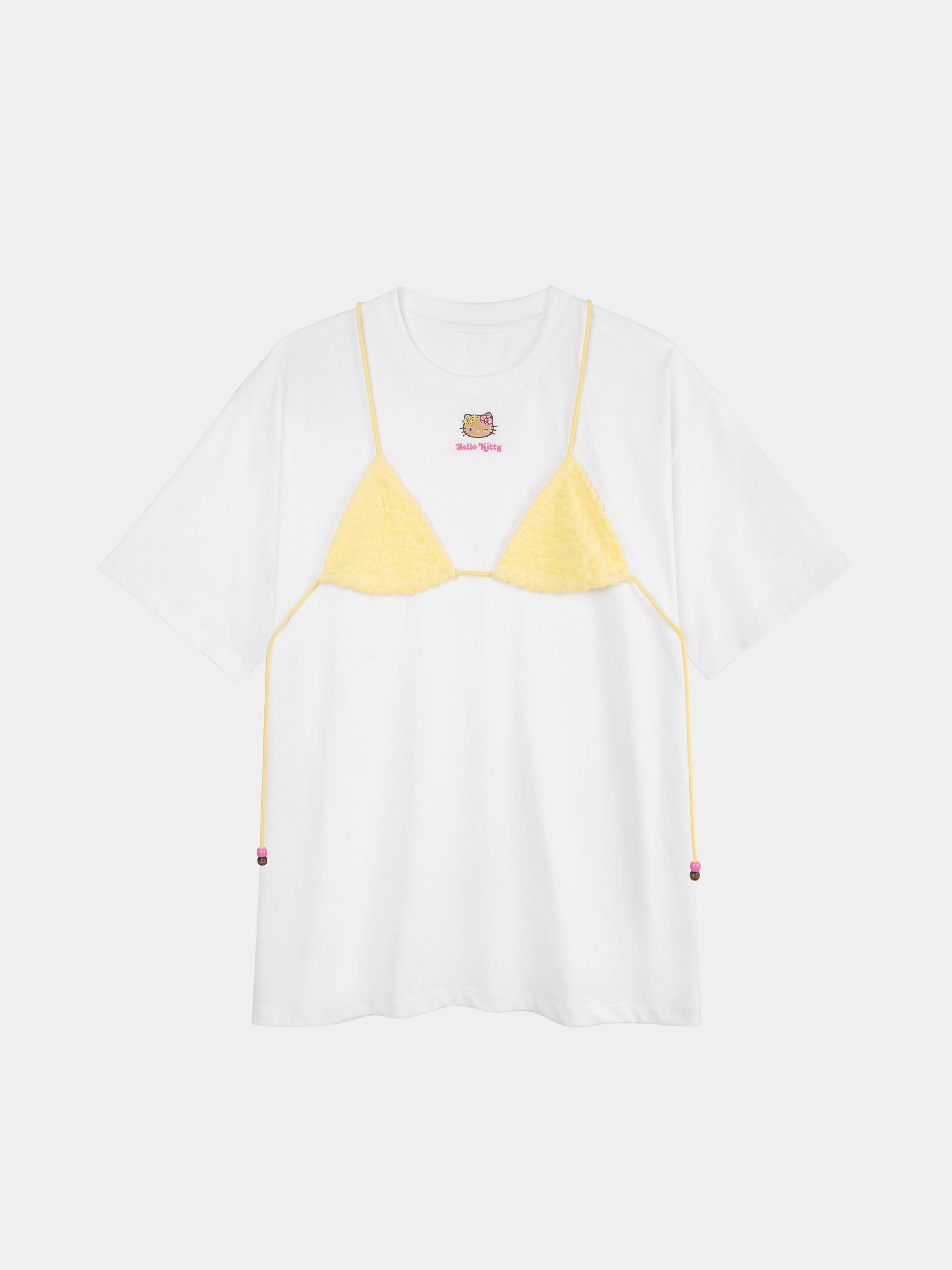 "Hello Kitty" Bikini Print T-Shirt – Sunbeam Leopard