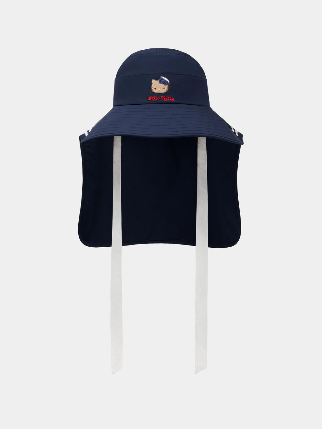 "Hello Kitty" Nautical Sun Hat – Navy Blue