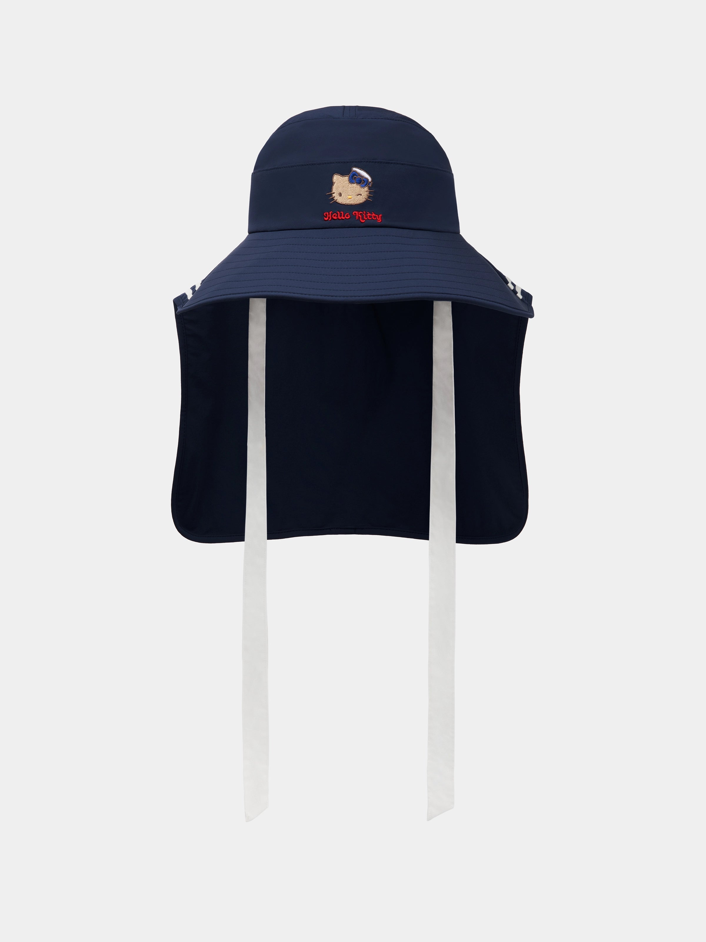 "Hello Kitty" Nautical Sun Hat – Navy Blue