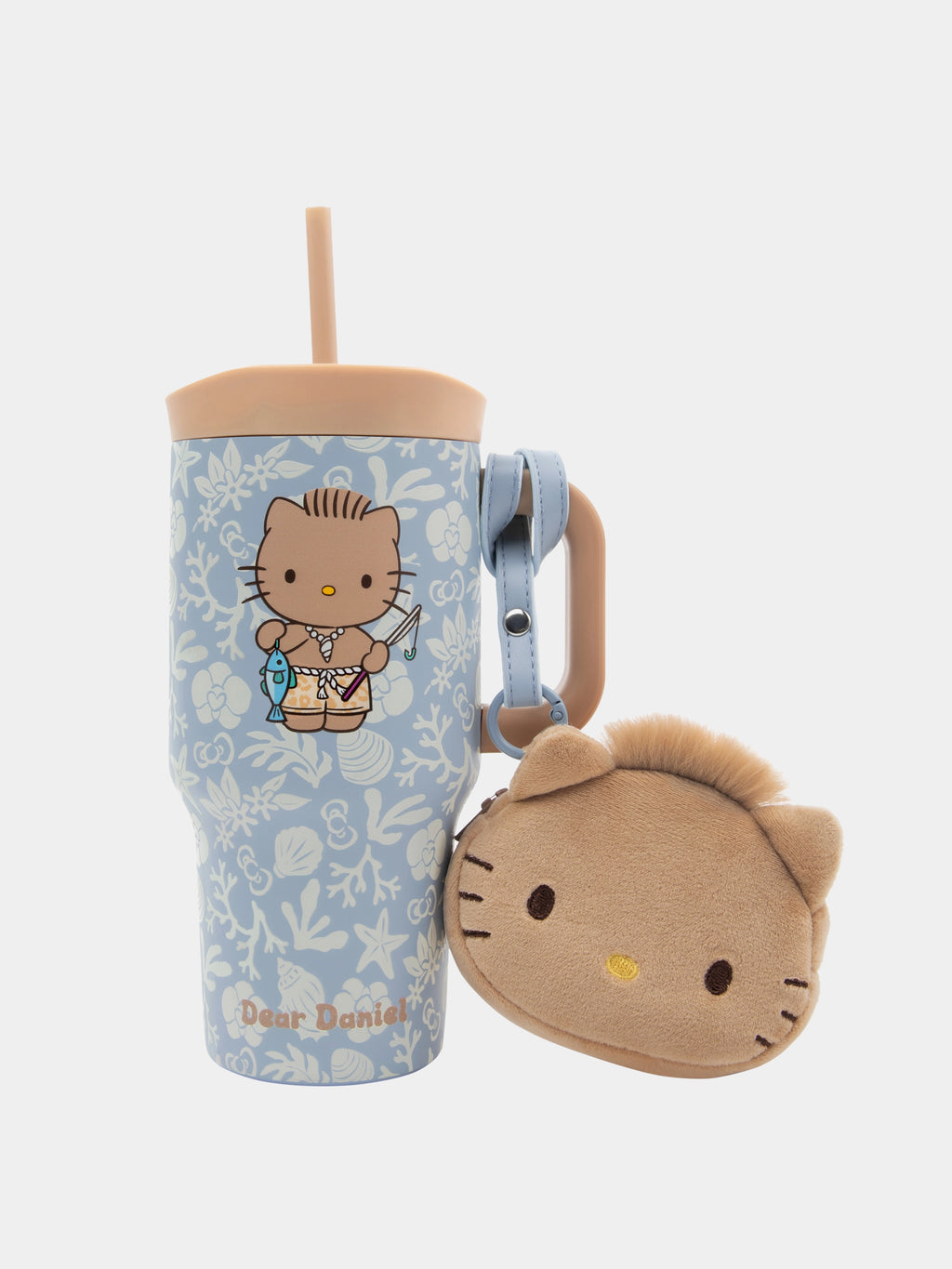 "Dear Daniel" Stainless Steel Travel Tumbler (With Mini Frame Purse) – Breezy Blue – 600ml