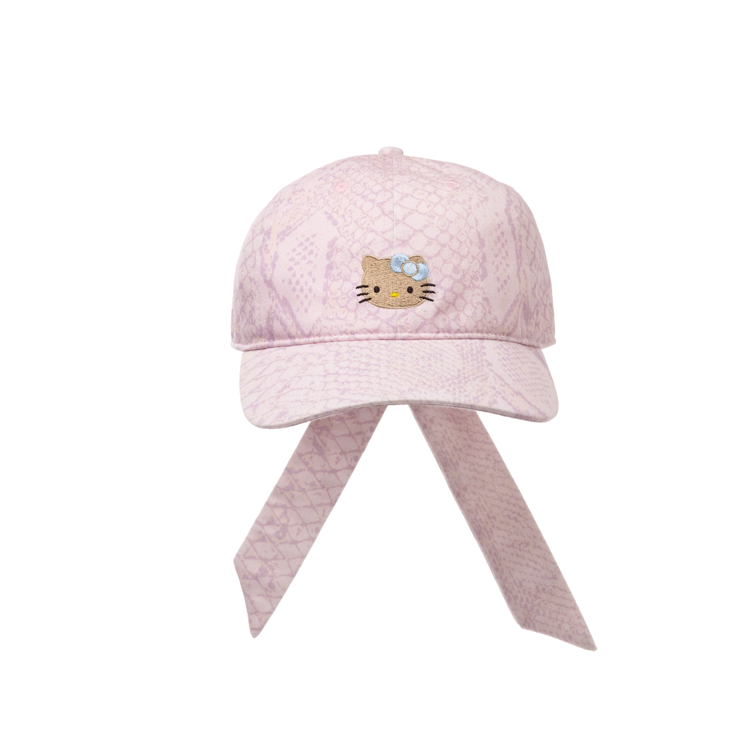 "Hello Kitty" Baseball Cap – Pink Snake Print