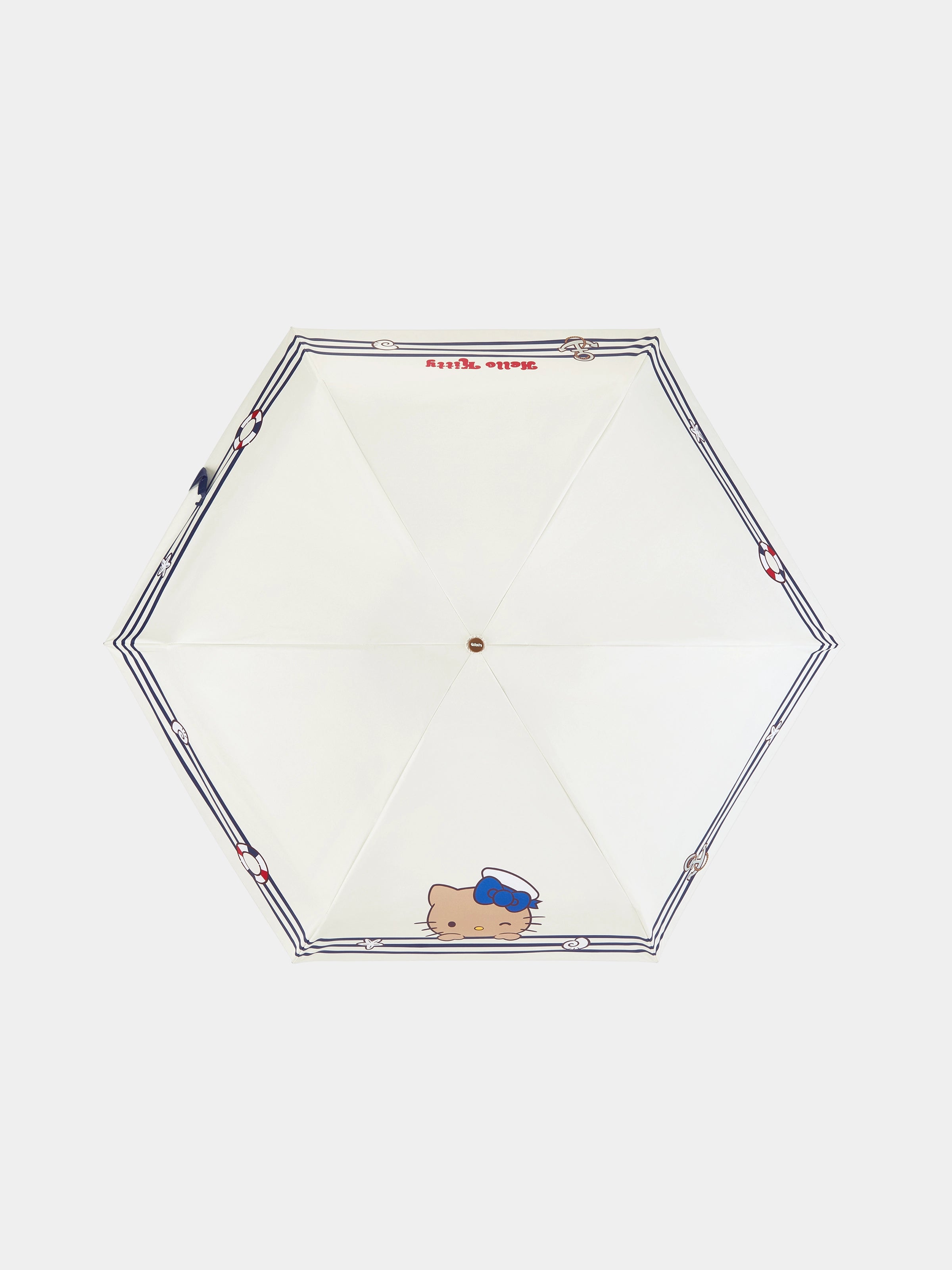 "Hello Kitty" UV Protection Umbrella – Breton Stripe