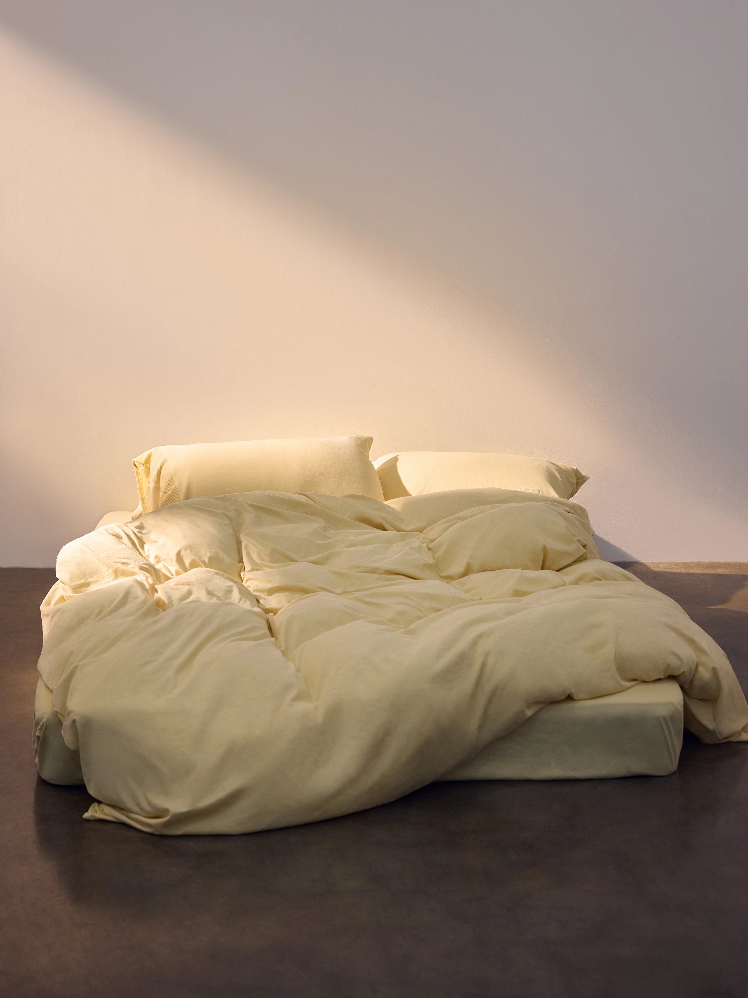 Cotton Heavyweight Jersey Bedding Set Yolk