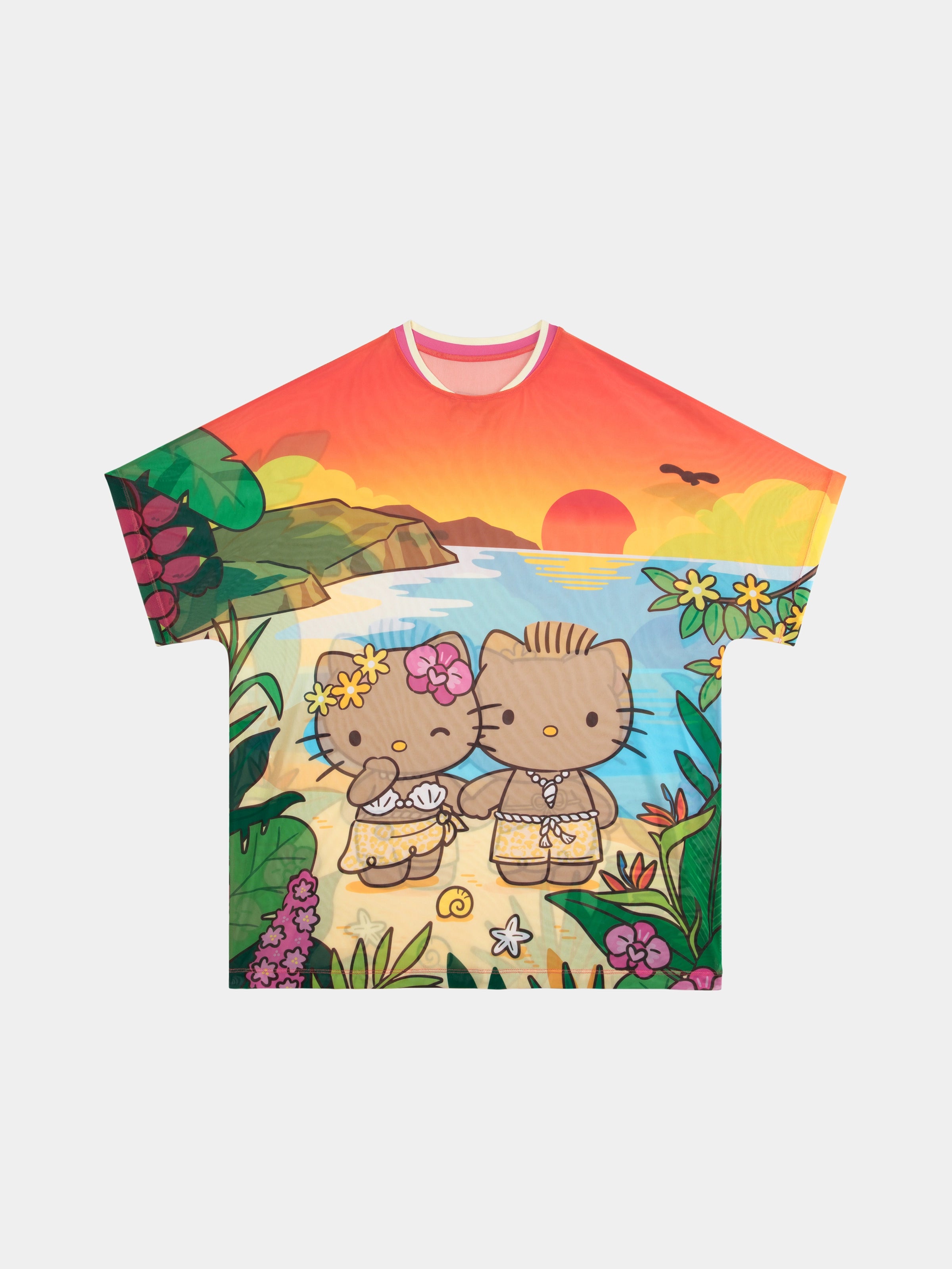 "Hello Kitty & Dear Daniel" Mesh T-Shirt – Watching Sunsets Together
