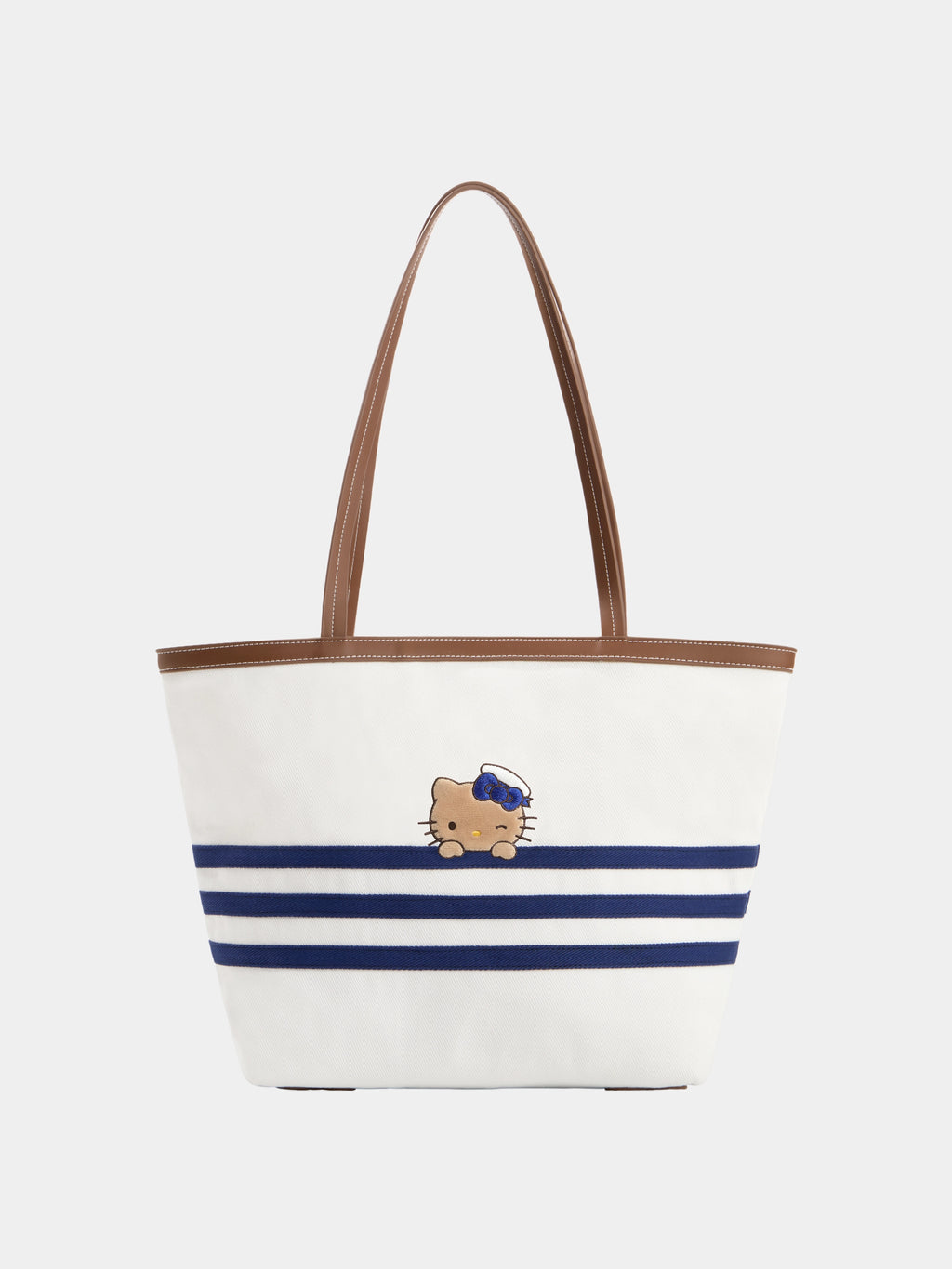 "Hello Kitty" Canvas Tote Bag – Breton Stripe