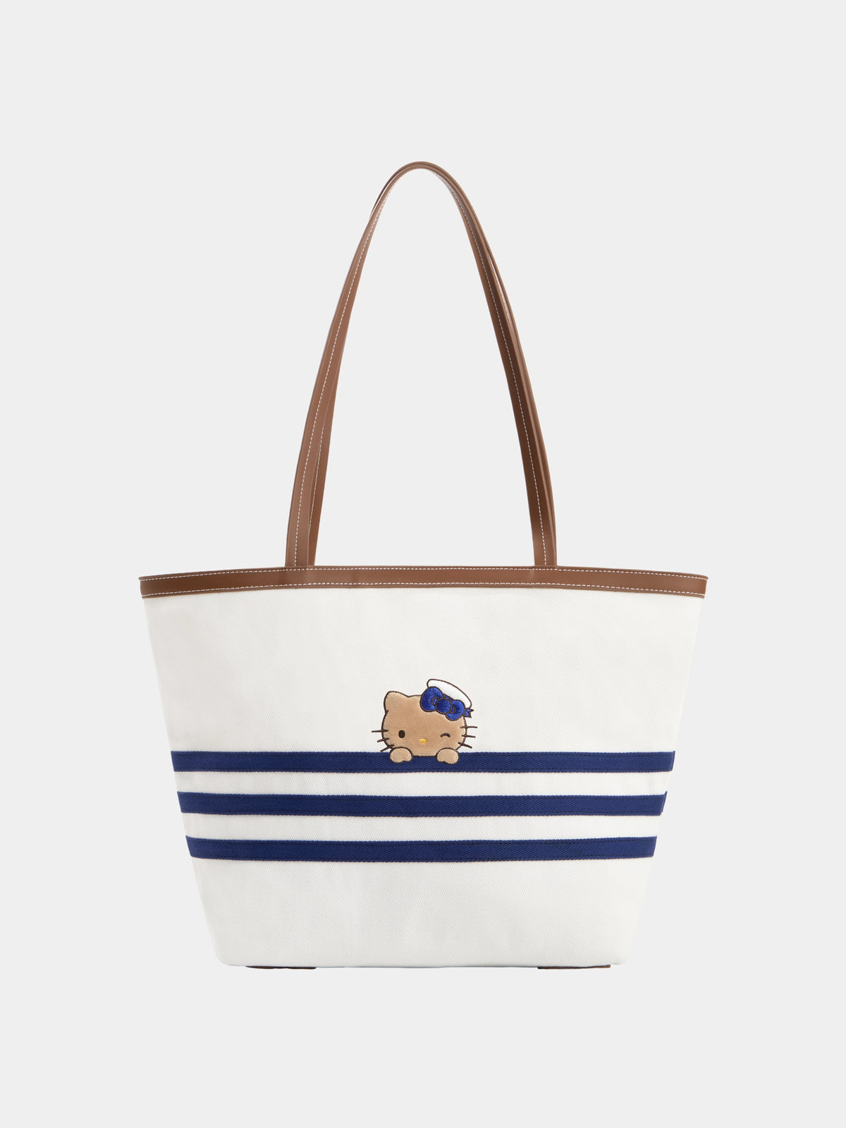 "Hello Kitty" Canvas Tote Bag – Breton Stripe