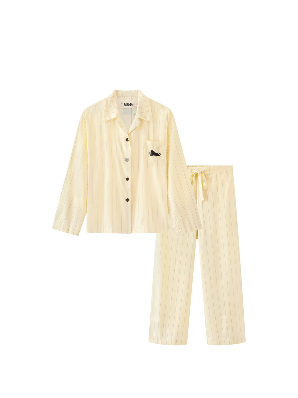 “Urban Jungle” Tencel Cotton Blend Loungewear Set Dandelion Yellow