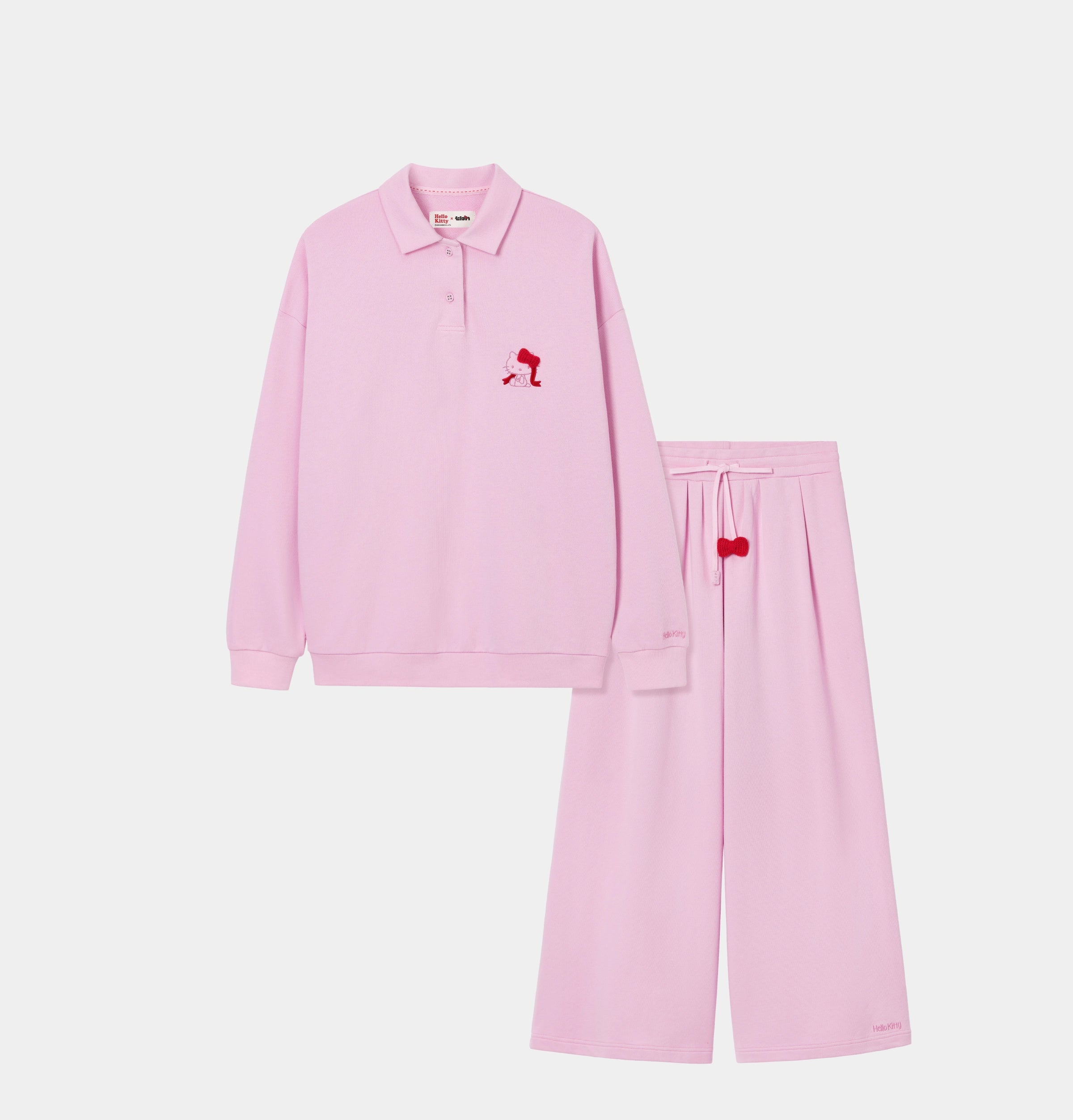 "Hello Kitty" Heavy Jersey Loungewear – Mallow