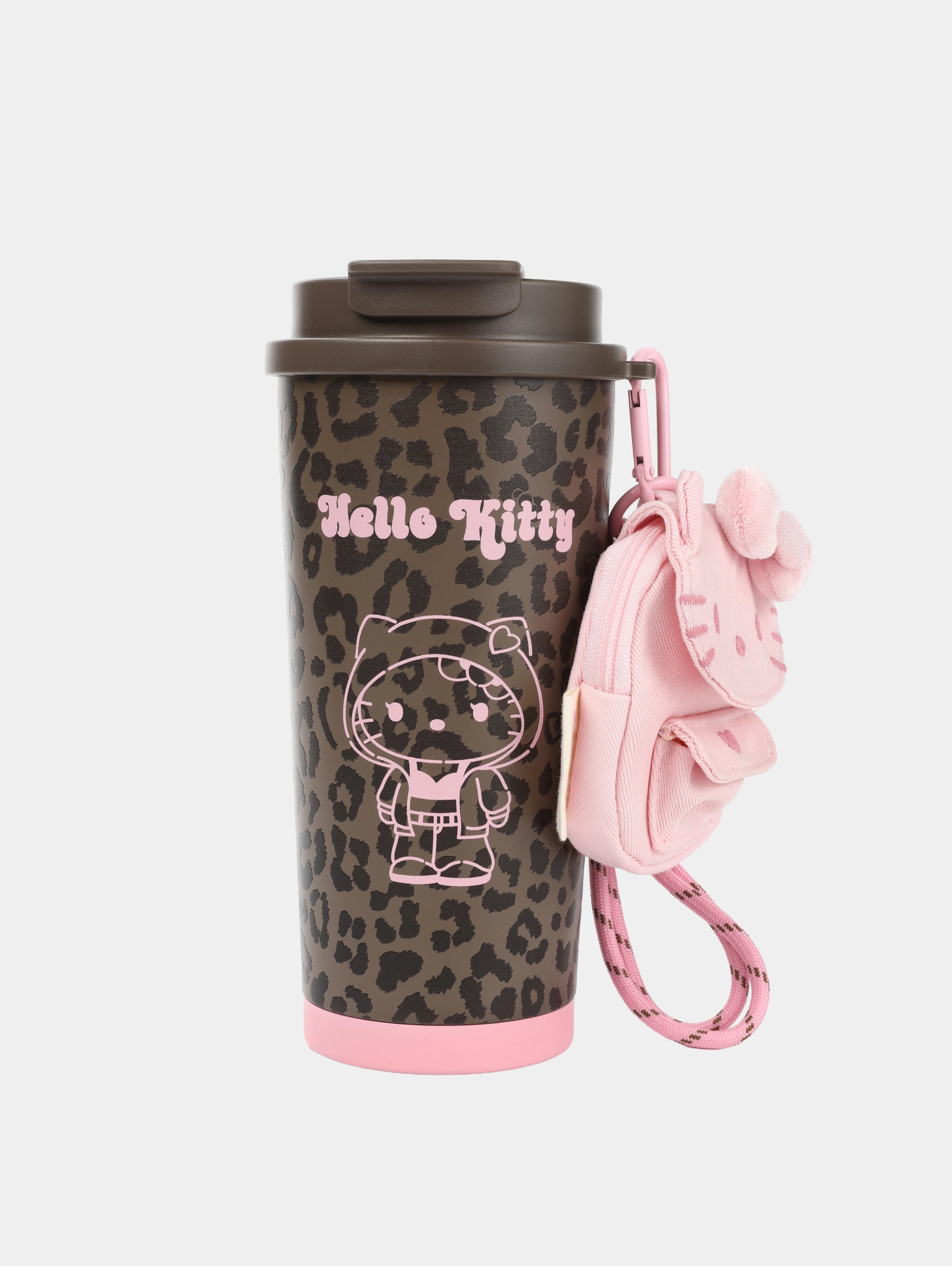 "Hello Kitty" Stainless Steel Travel Tumbler – Choco Pink