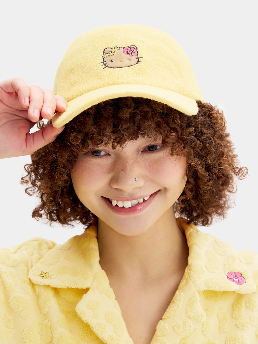 "Hello Kitty" Terry Baseball Cap – Sunbeam Leopard