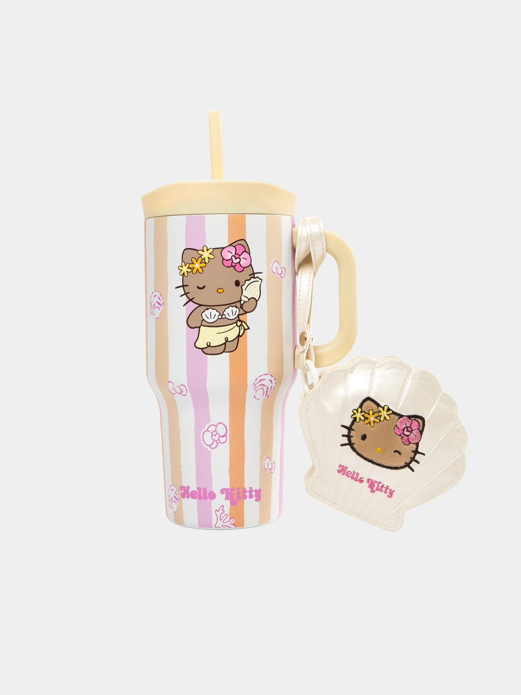"Hello Kitty" Stainless Steel Insulated Tumbler – Coral Pink – 600ml