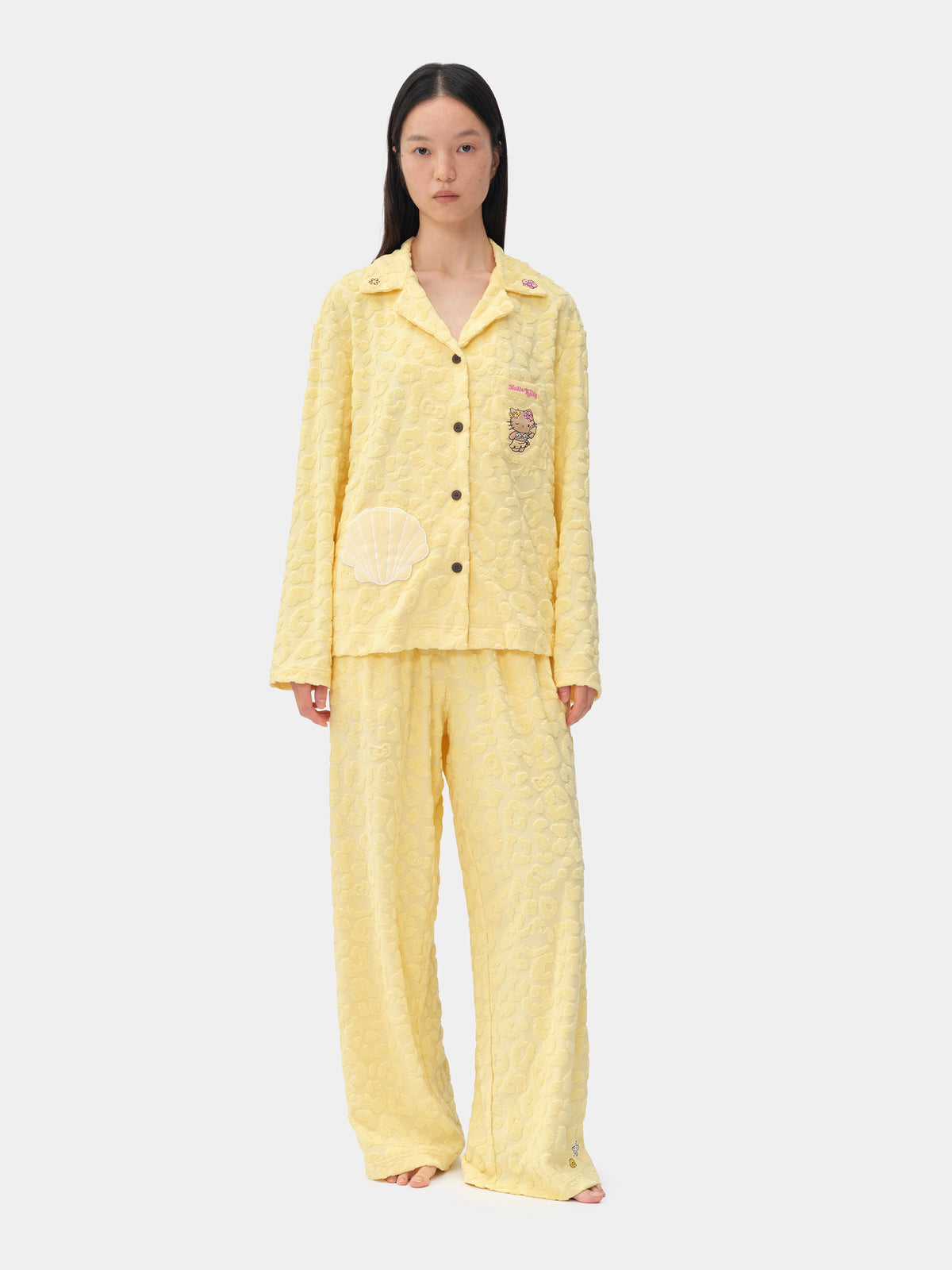 "Hello Kitty" Terry Loungewear Set Long Sleeve – Sunbeam Leopard
