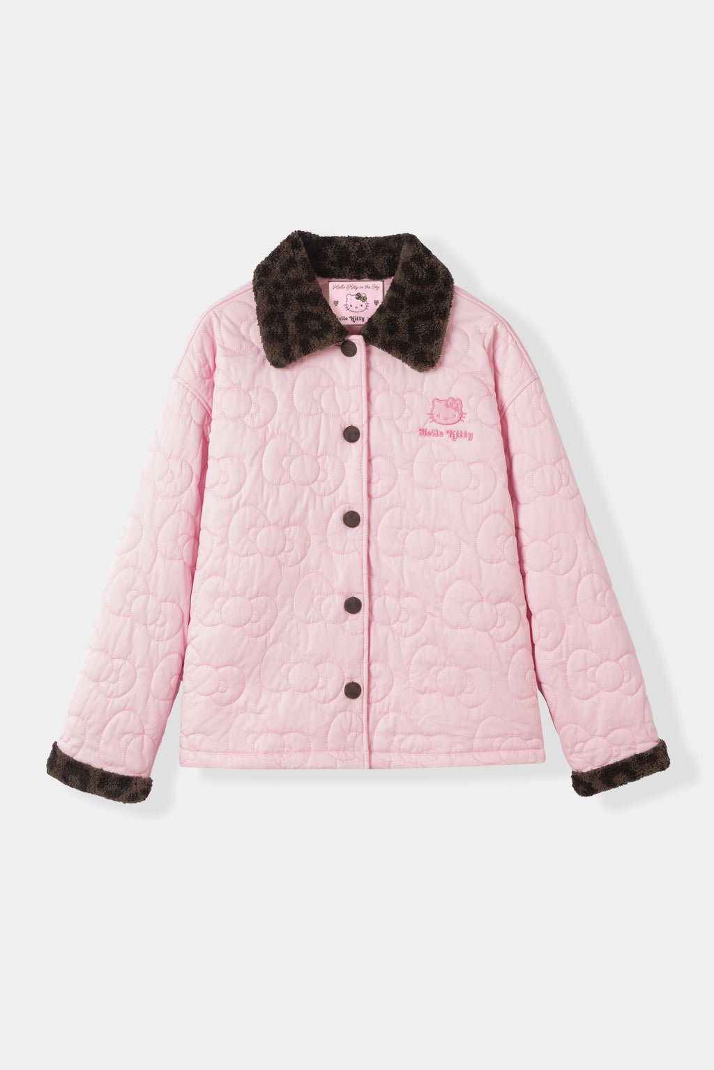 "Hello Kitty" Quilted Loungewear – Choco Pink