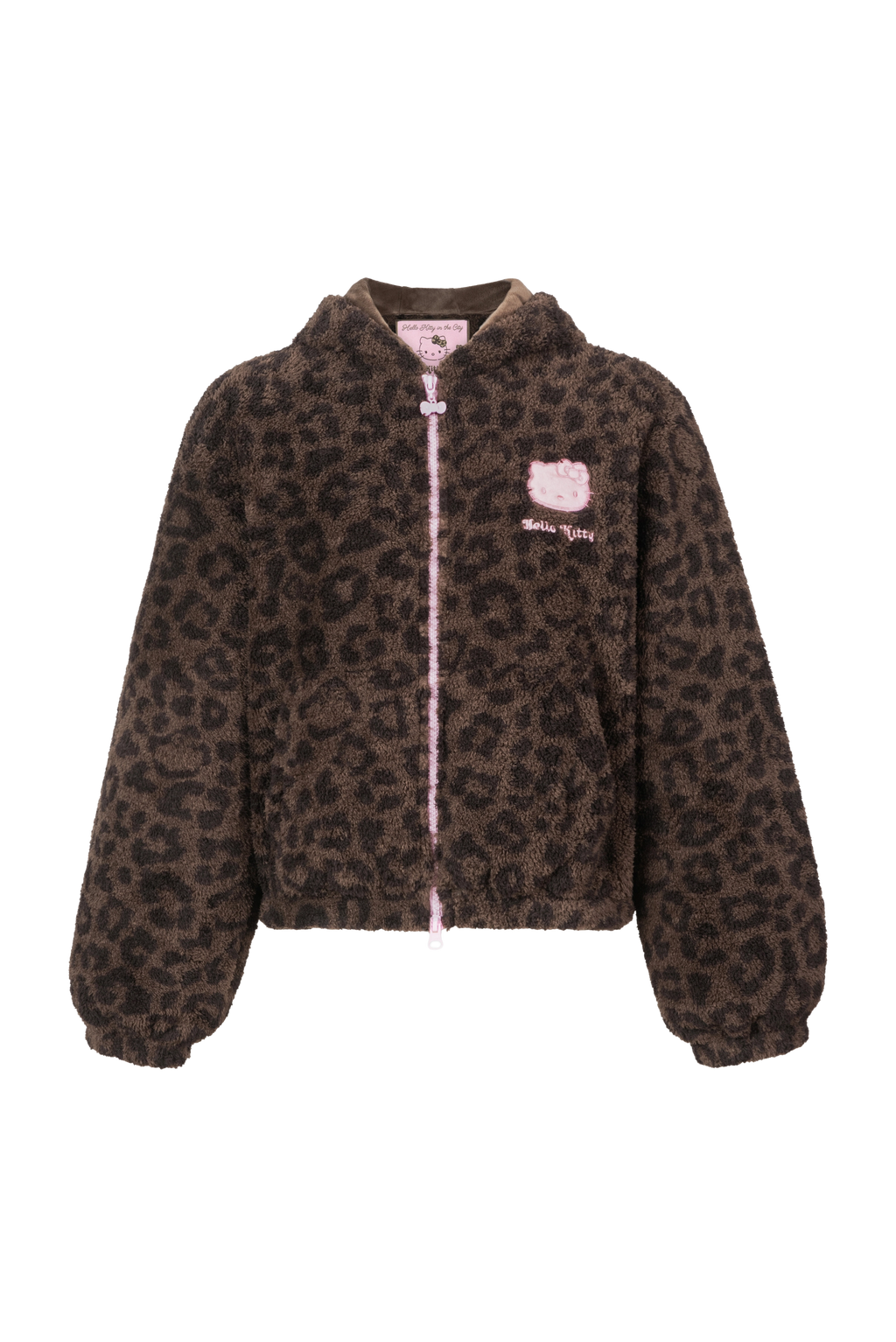 "Hello Kitty" Polar Fleece Hoodie Loungewear Set – Choco