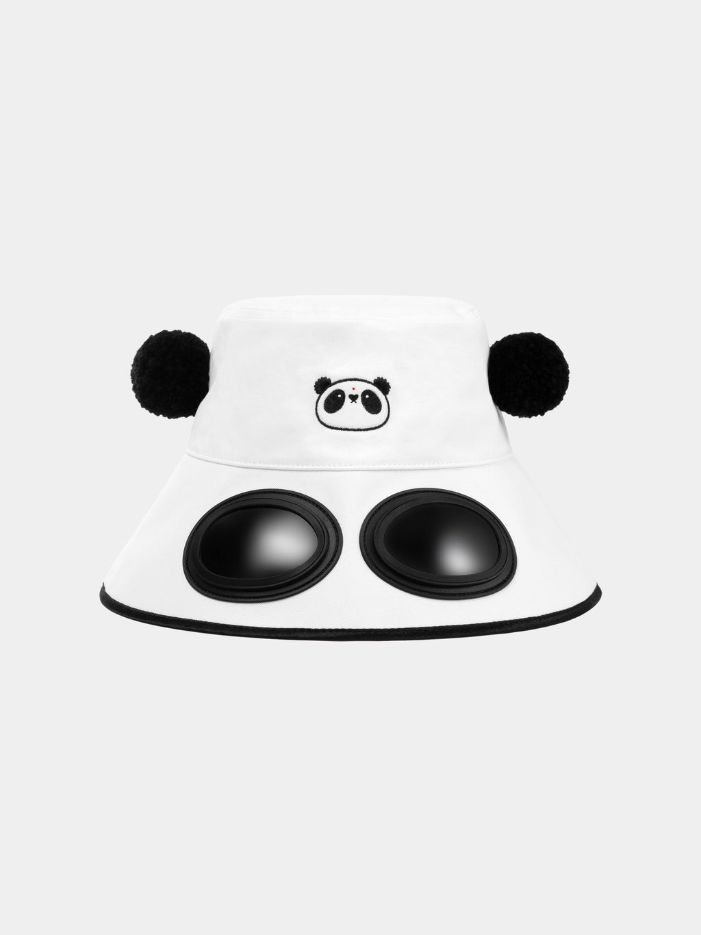 "panda pompom" Goggle Bucket Hat