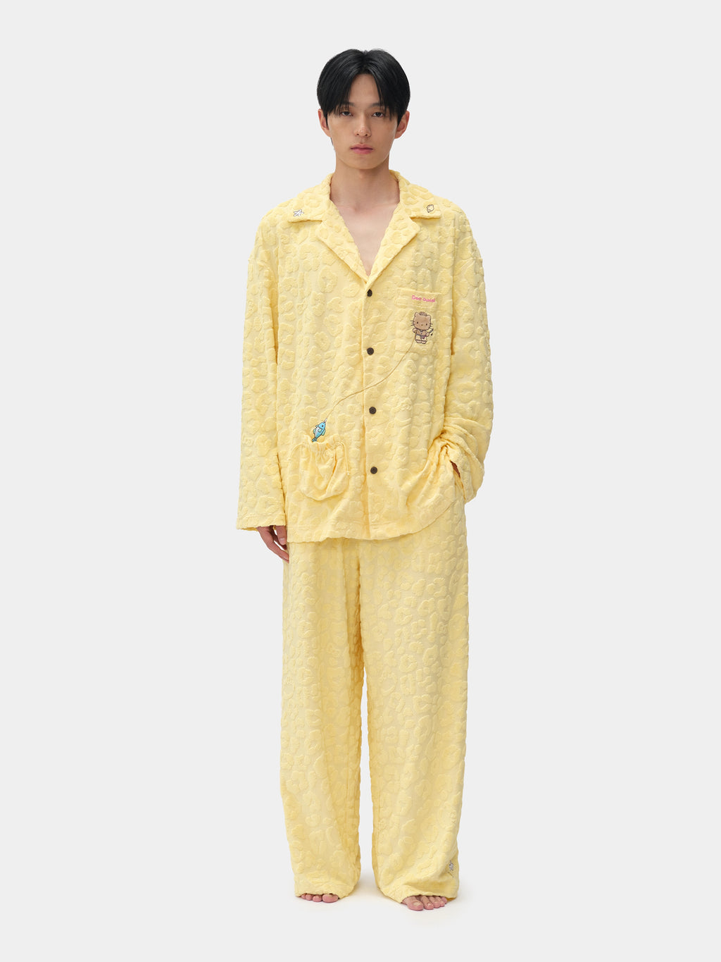 "Dear Daniel" Terry Loungewear Set Long Sleeve – Sunbeam Leopard